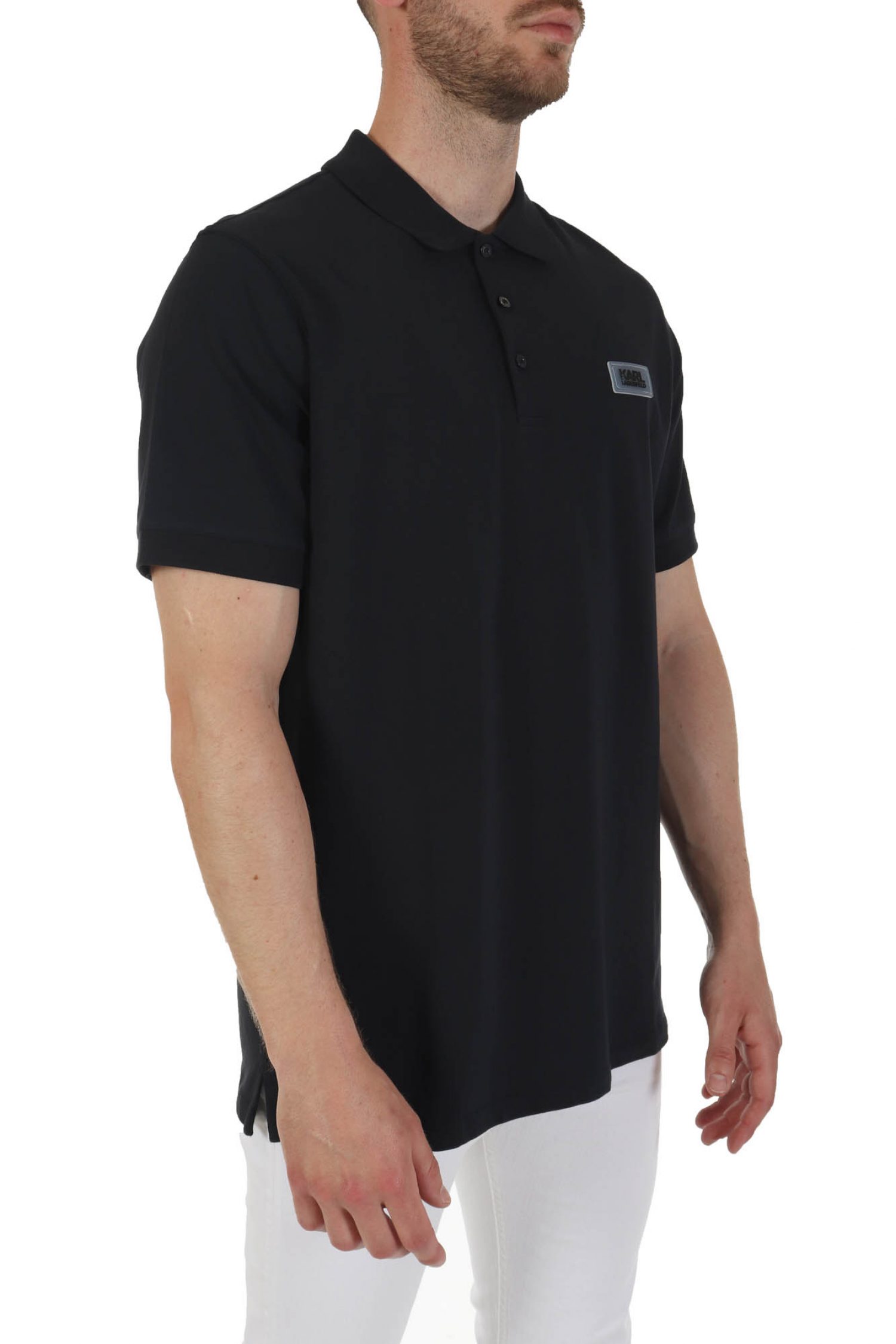 KARL LAGERFELD POLO LOGO ΜΠΛΕ φωτογραφία