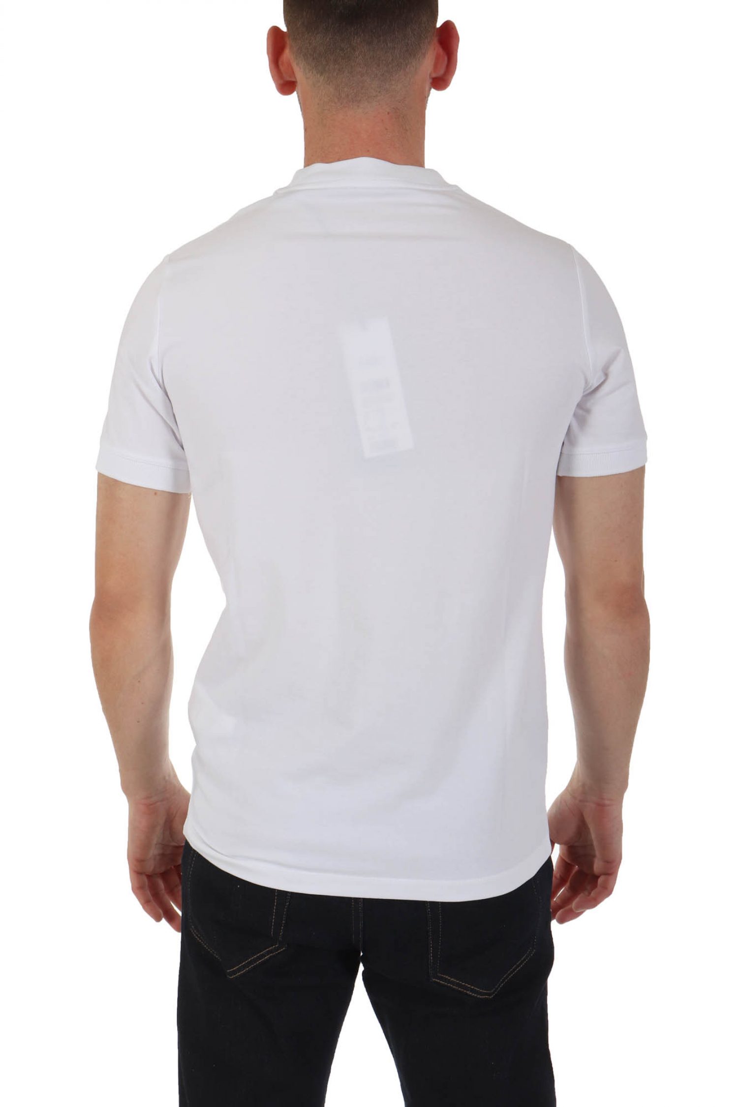 KARL LAGERFELD T-SHIRT METALLIC LOGO ΛΕΥΚΟ φωτογραφία