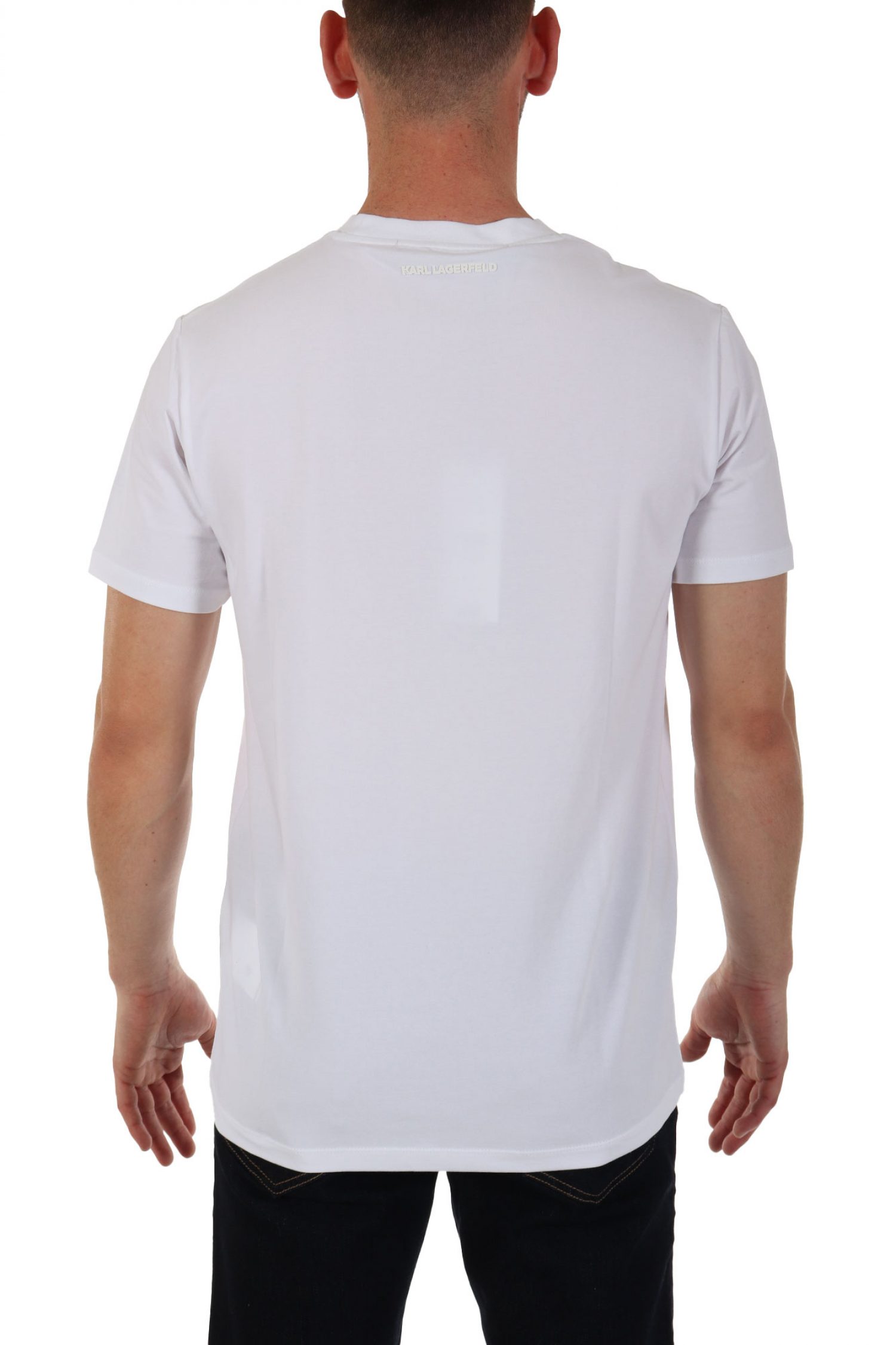 KARL LAGERFELD T-SHIRT LOGO ΛΕΥΚΟ φωτογραφία