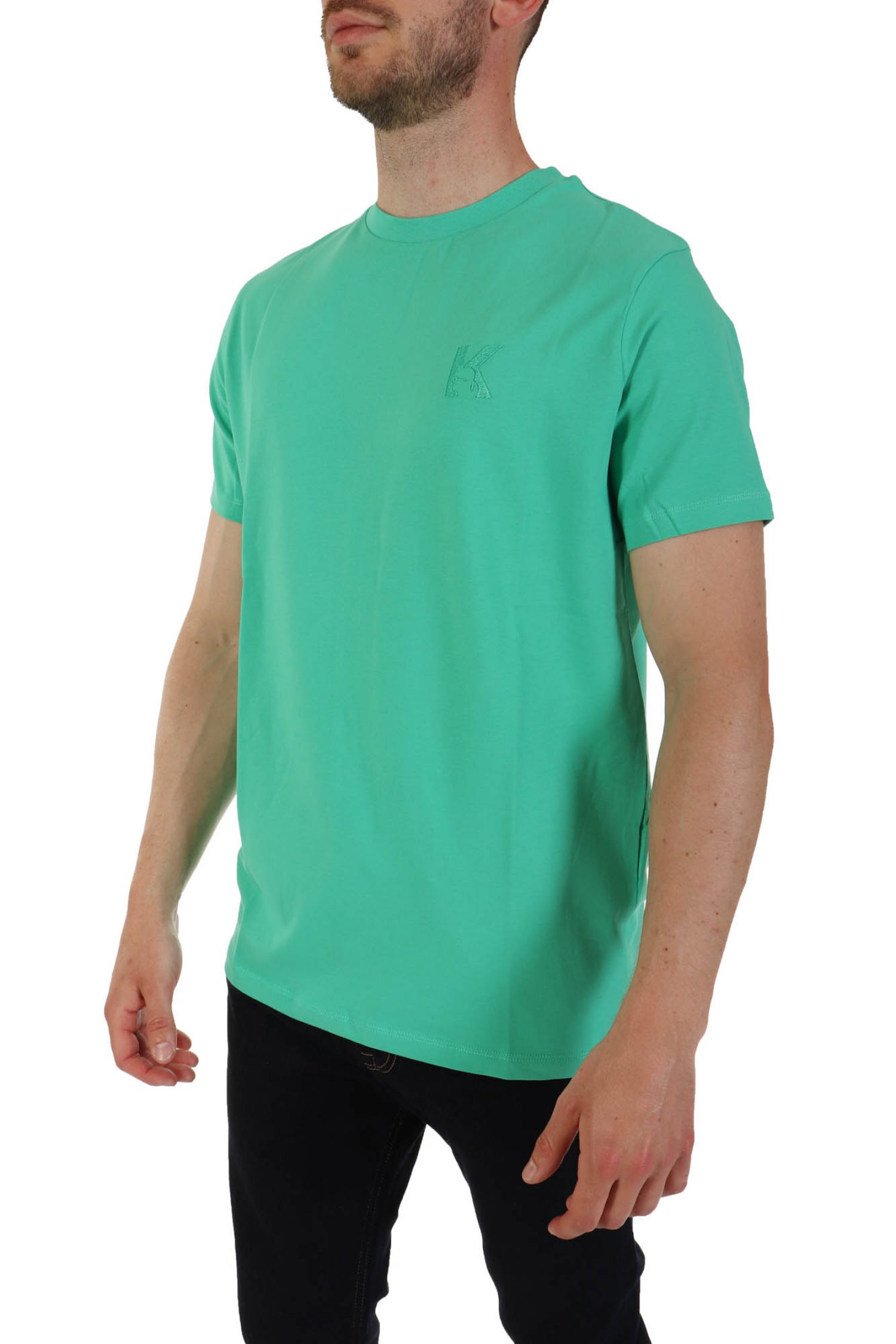 KARL LAGERFELD T-SHIRT LOGO ΠΡΑΣΙΝΟ φωτογραφία