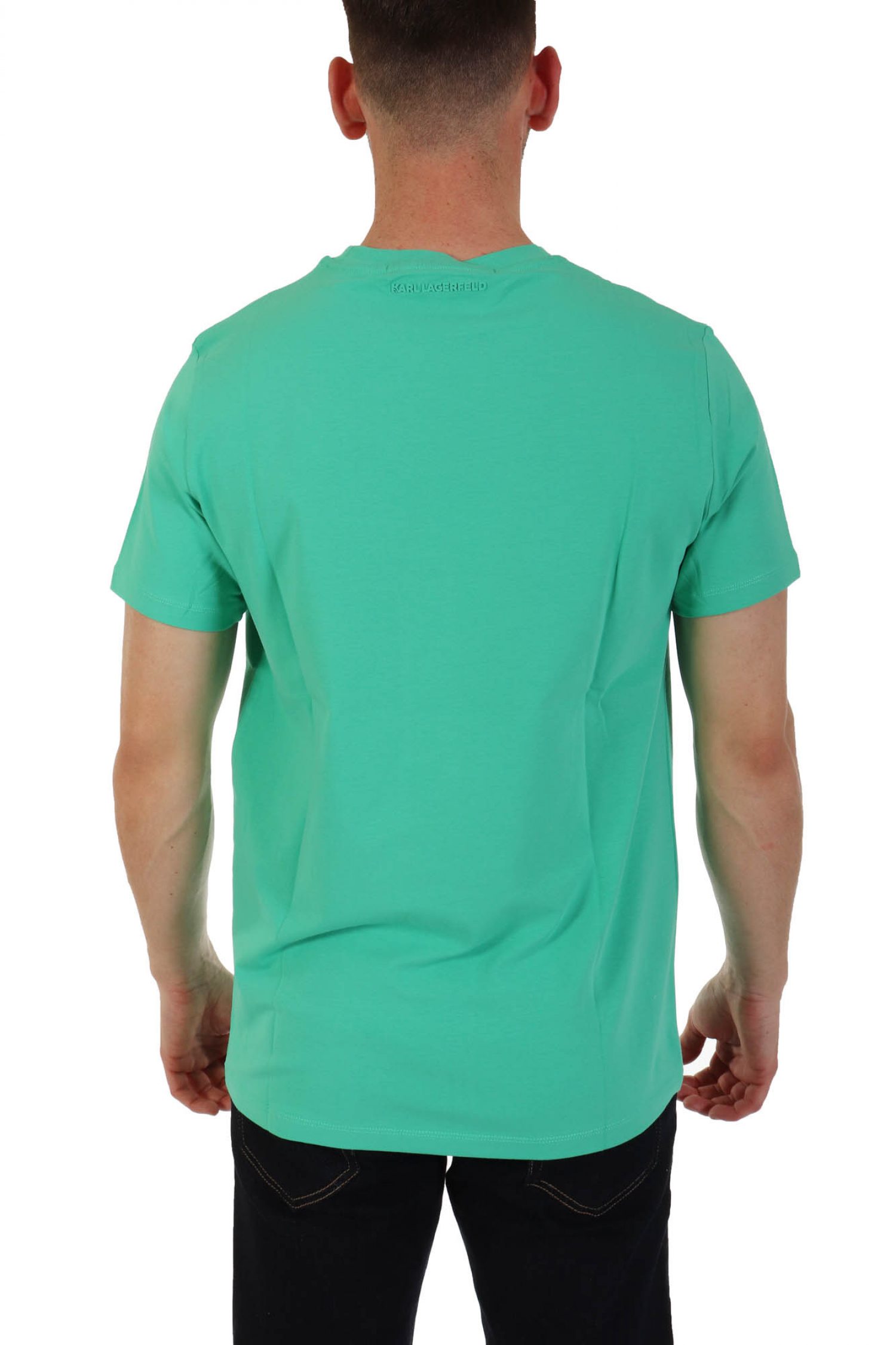 KARL LAGERFELD T-SHIRT LOGO ΠΡΑΣΙΝΟ φωτογραφία