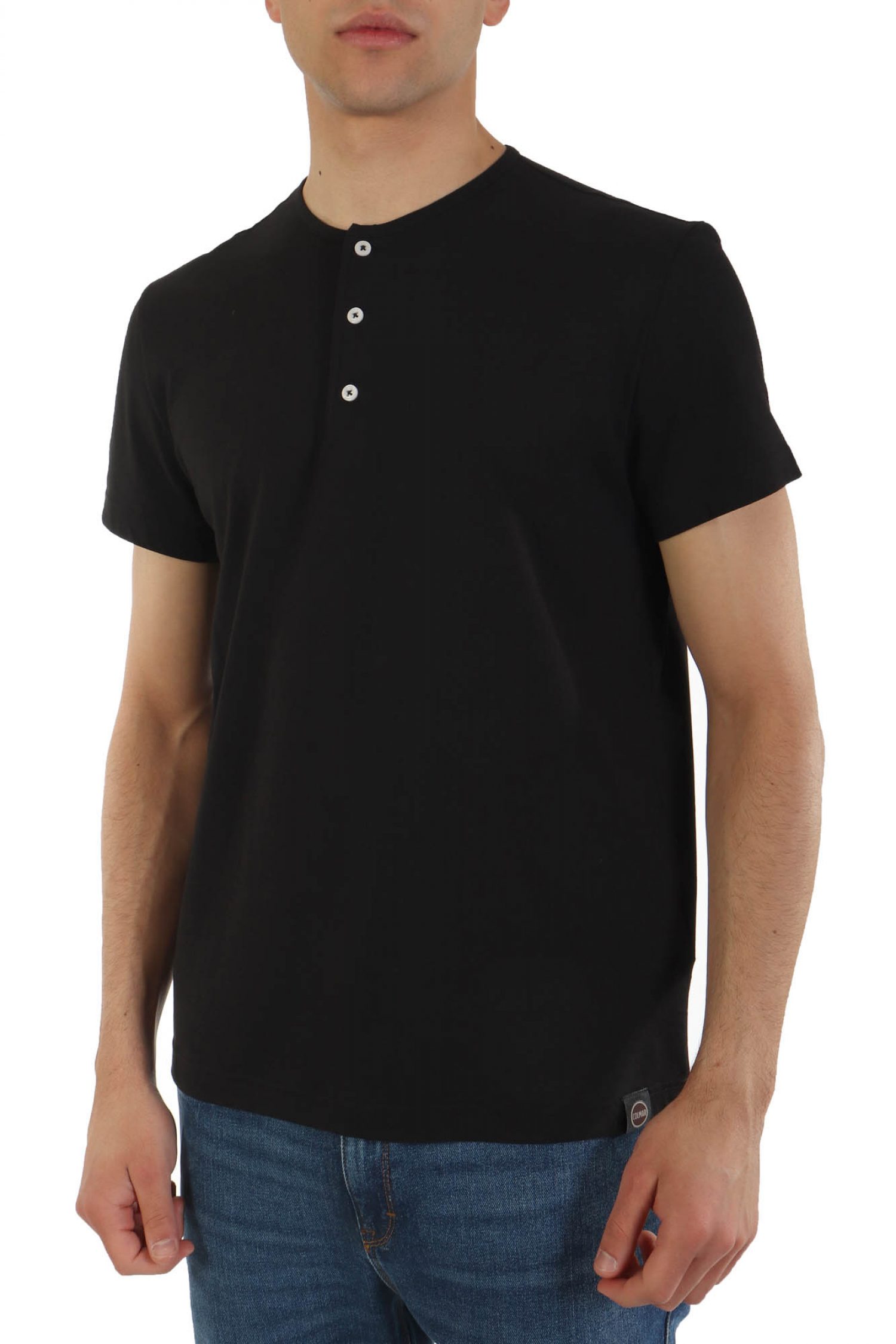 COLMAR T-SHIRT FRIDA HALF BUTTON ΜΑΥΡΟ φωτογραφία