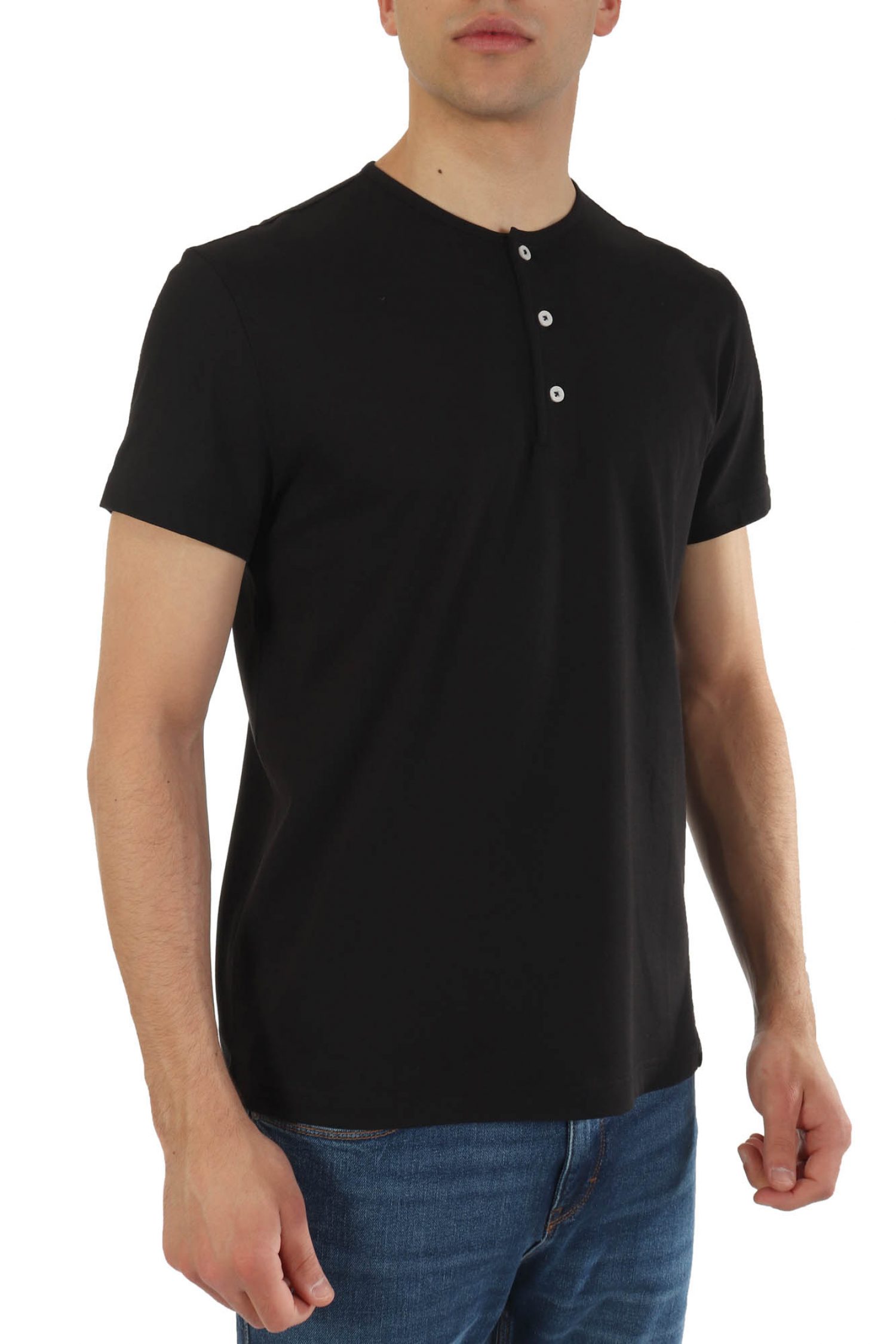 COLMAR T-SHIRT FRIDA HALF BUTTON ΜΑΥΡΟ φωτογραφία