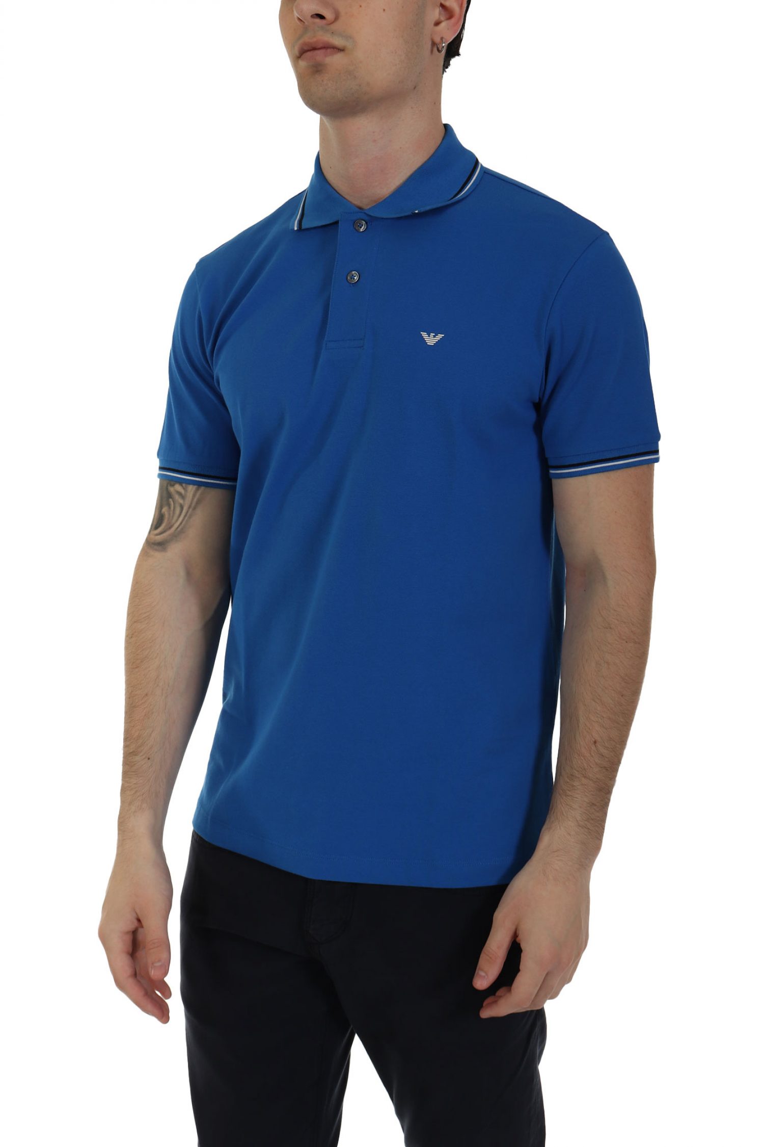 EMPORIO ARMANI POLO LOGO ΡΟΥΑ ΜΠΛΕ φωτογραφία