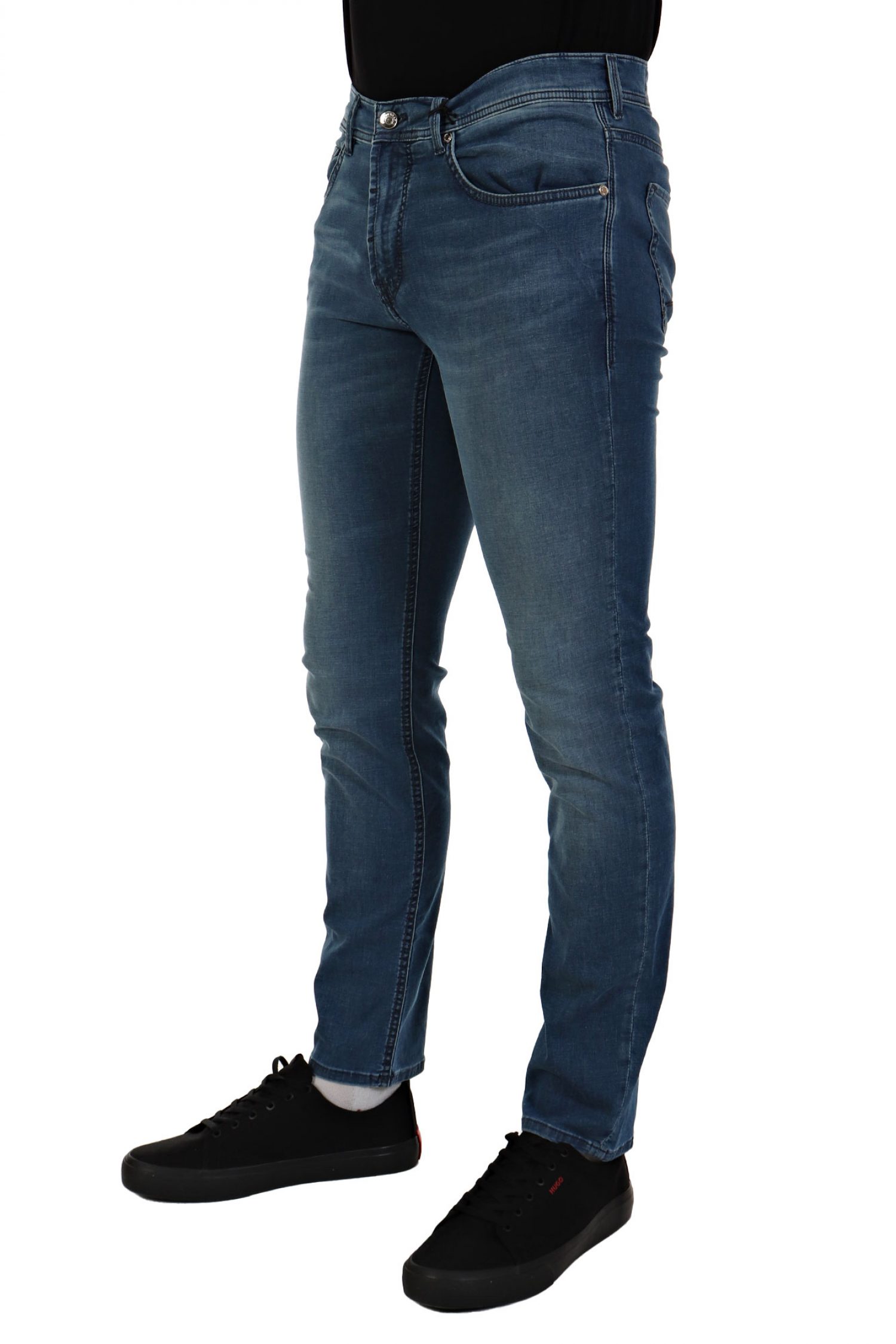BALDESSARINI ΠΑΝΤΕΛΟΝΙ JEANS JACK REGULAR FIT USED BUFFIES ΜΠΛΕ
