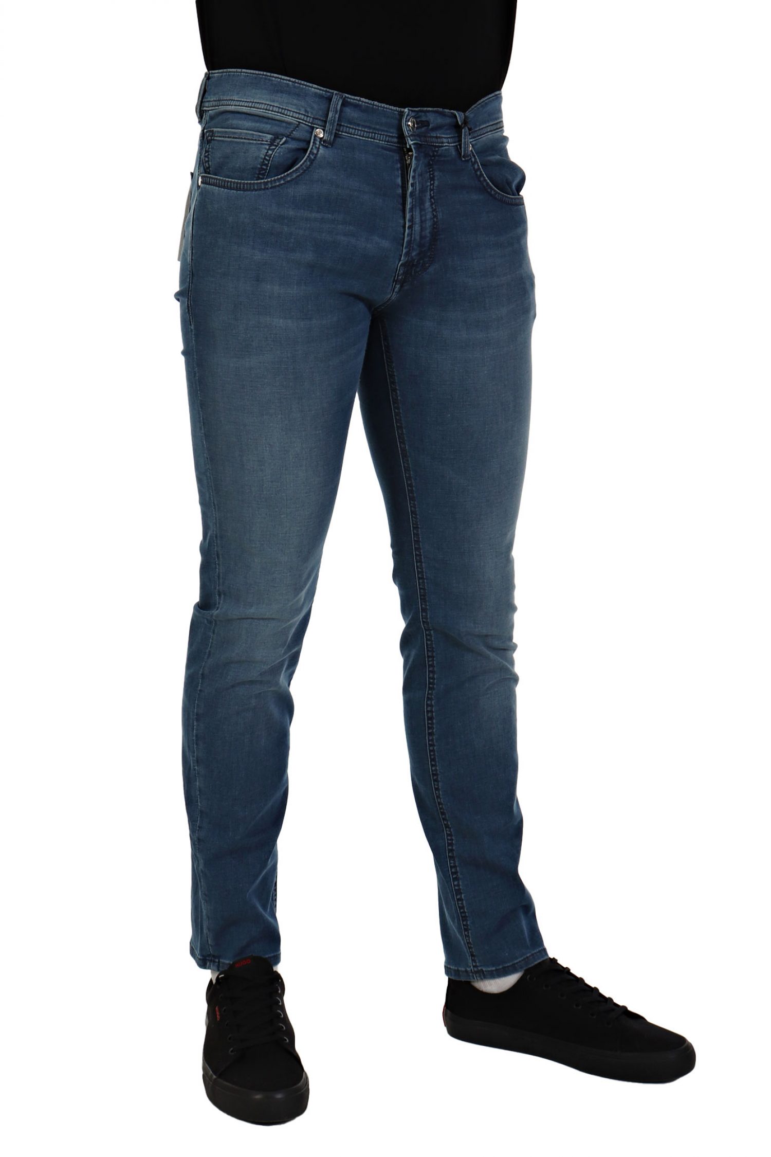 BALDESSARINI ΠΑΝΤΕΛΟΝΙ JEANS JACK REGULAR FIT USED BUFFIES ΜΠΛΕ