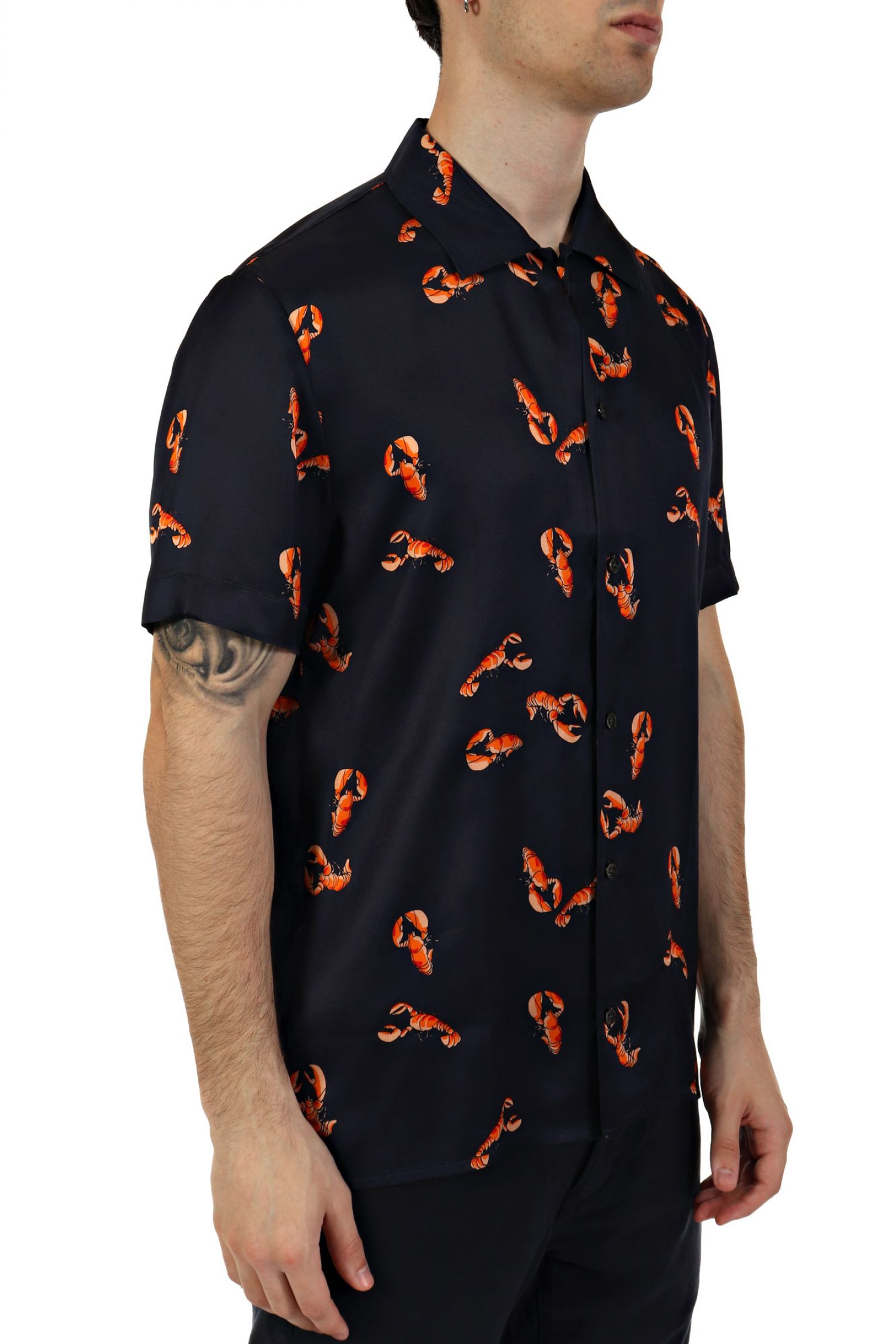 BALDESSARINI ΠΟΥΚΑΜΙΣΟ NIGHT SKY PRINTED LOBSTERS ΜΠΛΕ