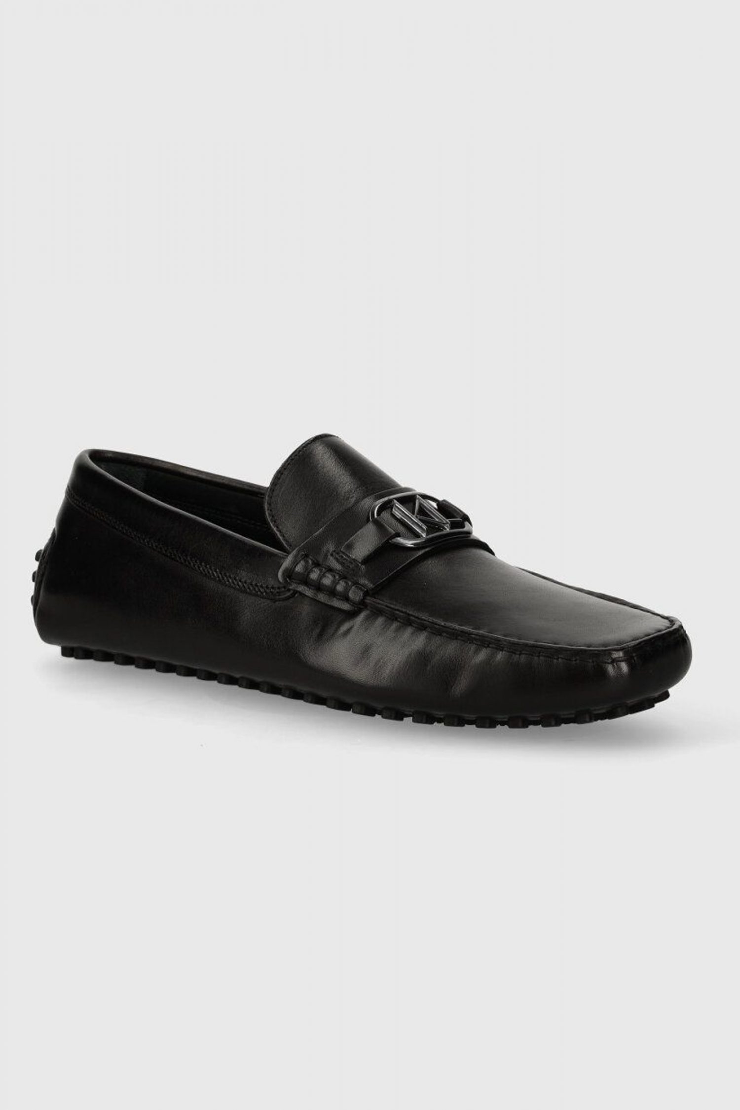 KARL LAGERFELD ΠΑΠΟΥΤΣΙΑ LOAFER BIT LOGO DRIVER ΜΑΥΡΟ