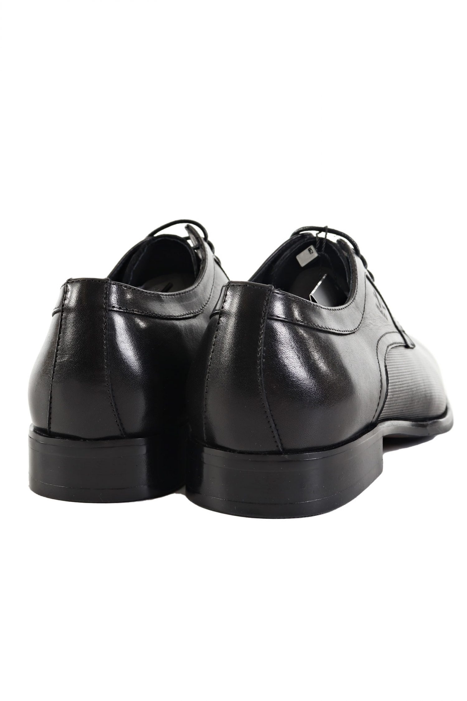 V 19.69 ΠΑΠΟΥΤΣΙ ΔΕΤΟ WAXED LEATHER EMBOSSED ΜΑΥΡΟ