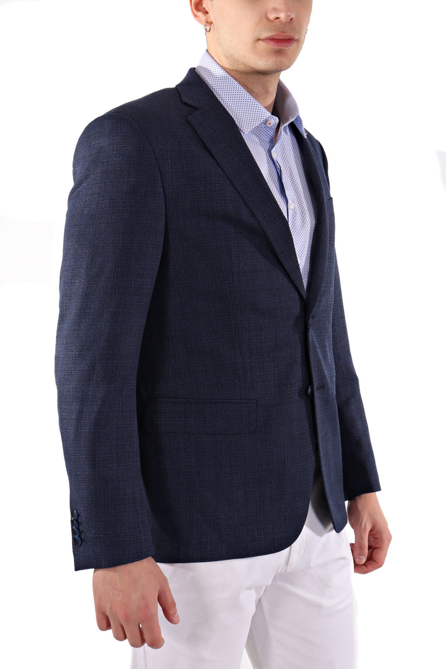 HECHTER ΣΑΚΑΚΙ ΔΙΚΟΥΜΠΟ MODERN FIT INDIGO ΜΠΛΕ