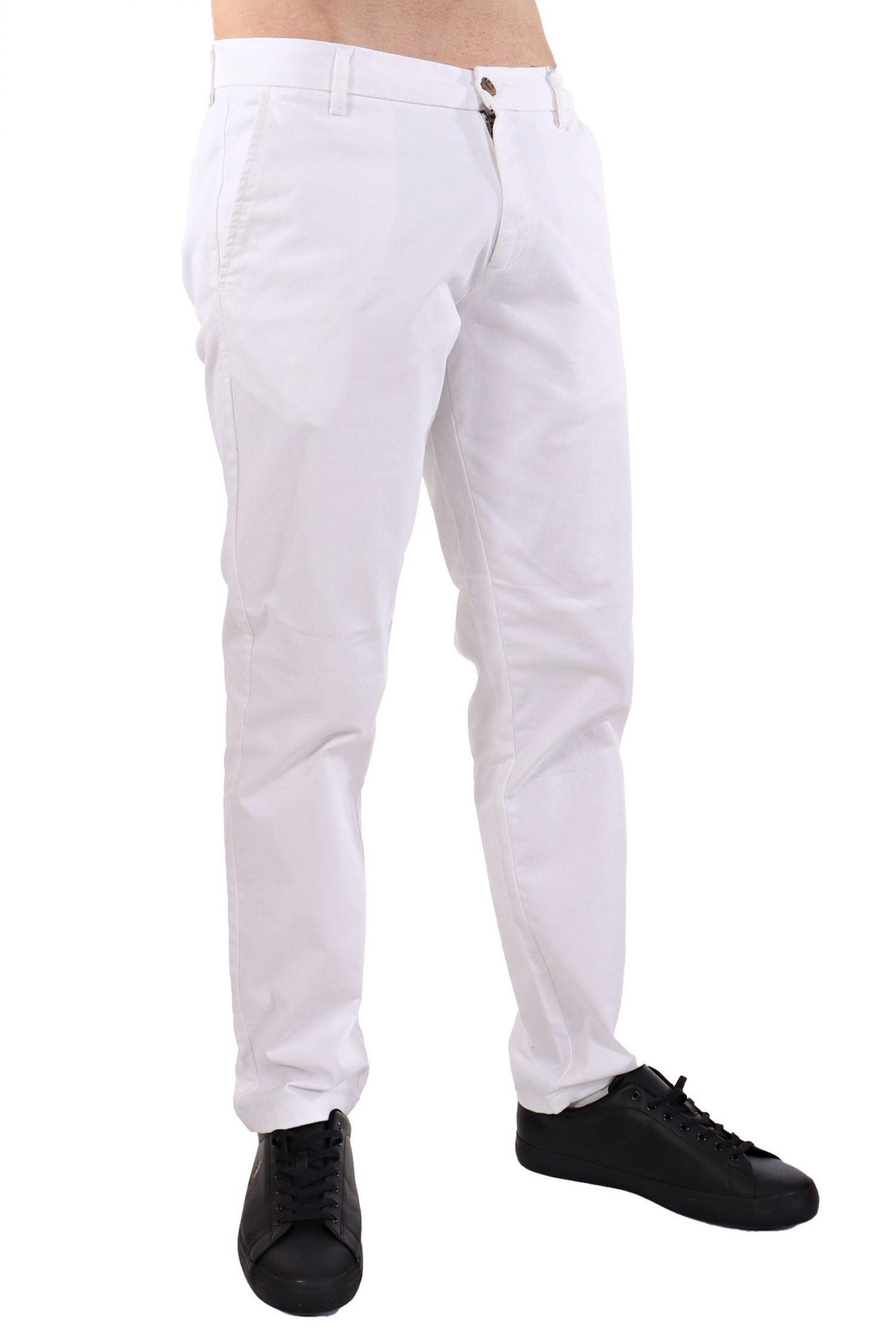 HECHTER ΠΑΝΤΕΛΟΝΙ CHINO REGULAR FIT ΛΕΥΚΟ