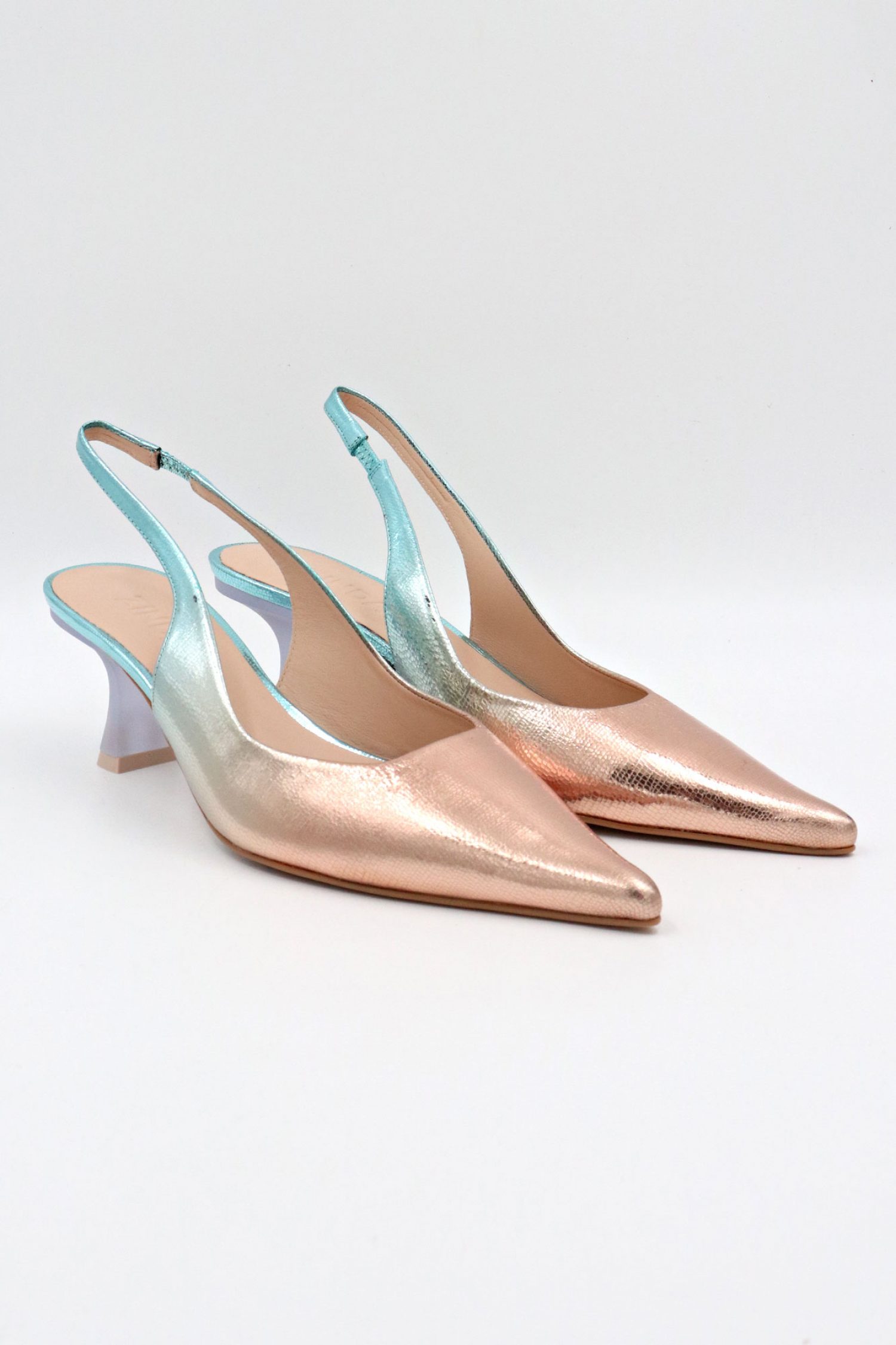 ZINDA ΠΑΠΟΥΤΣΙΑ MULES METAΛΛΙΚΑ ΧΡΩΜΑΤΑ