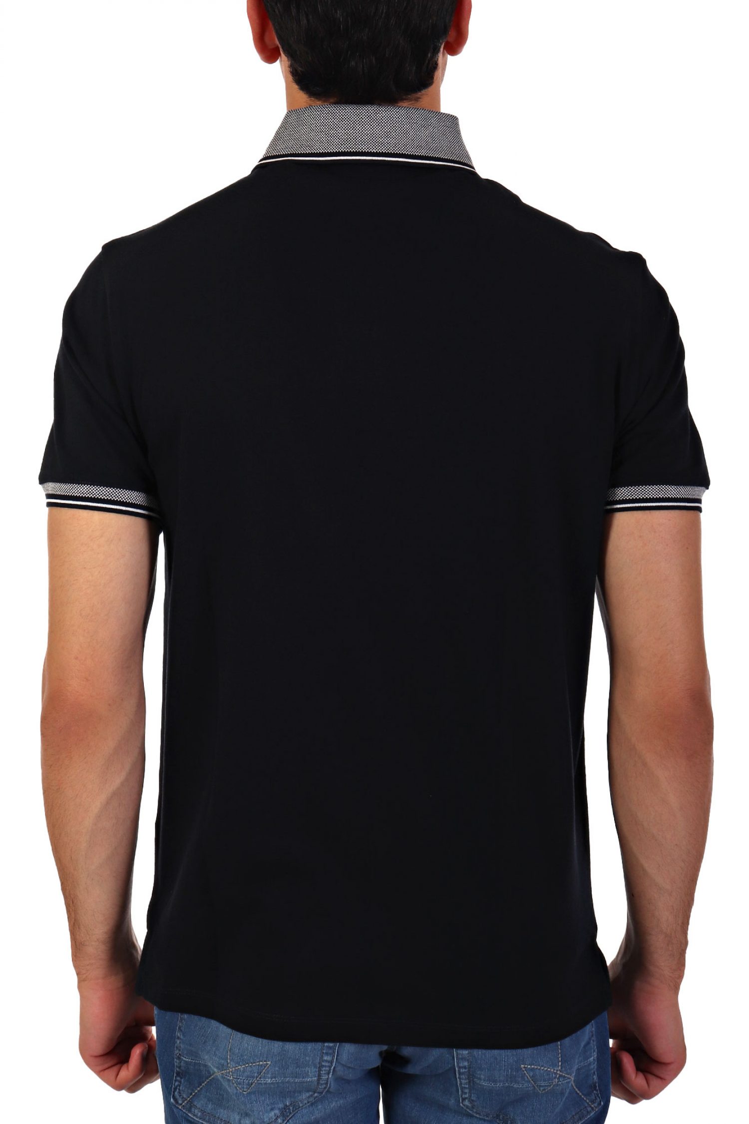 EMPORIO ARMANI POLO LOGO ΜΠΛΕ