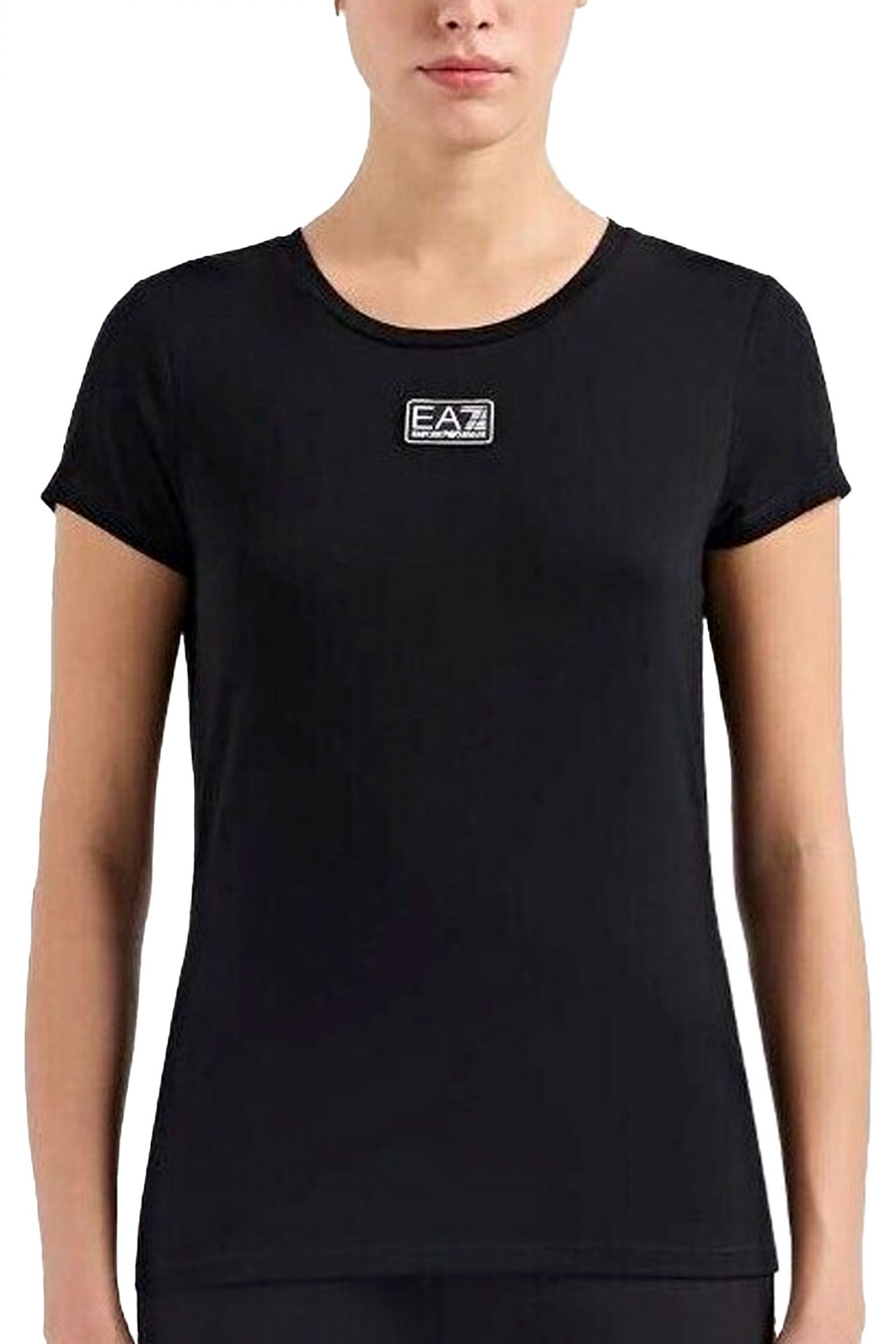 ARMANI 7 T-SHIRT LOGO ΛΕΠΤΟΜΕΡΕΙΑ ΠΛΑΤΗ ΜΑΥΡΟ φωτογραφία
