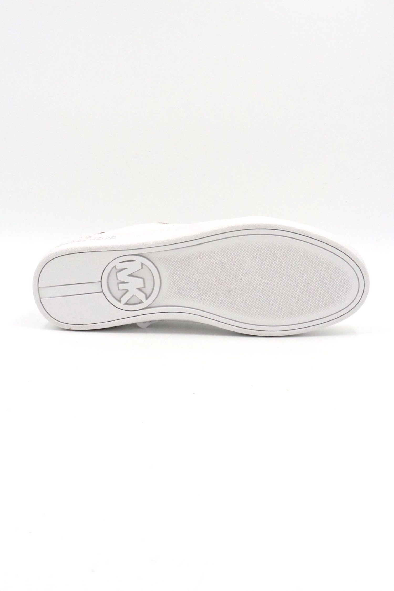 MICHAEL KORS ΠΑΠΟΥΤΣΙΑ SNEAKERS SCOTTY LACE UP LOGO ΧΡΥΣΟ/ΛΕΥΚΟ