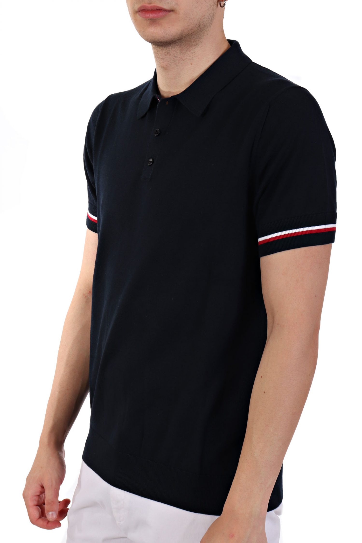 HECHTER POLO KNIT ΜΠΛΕ ΣΚΟΥΡΟ