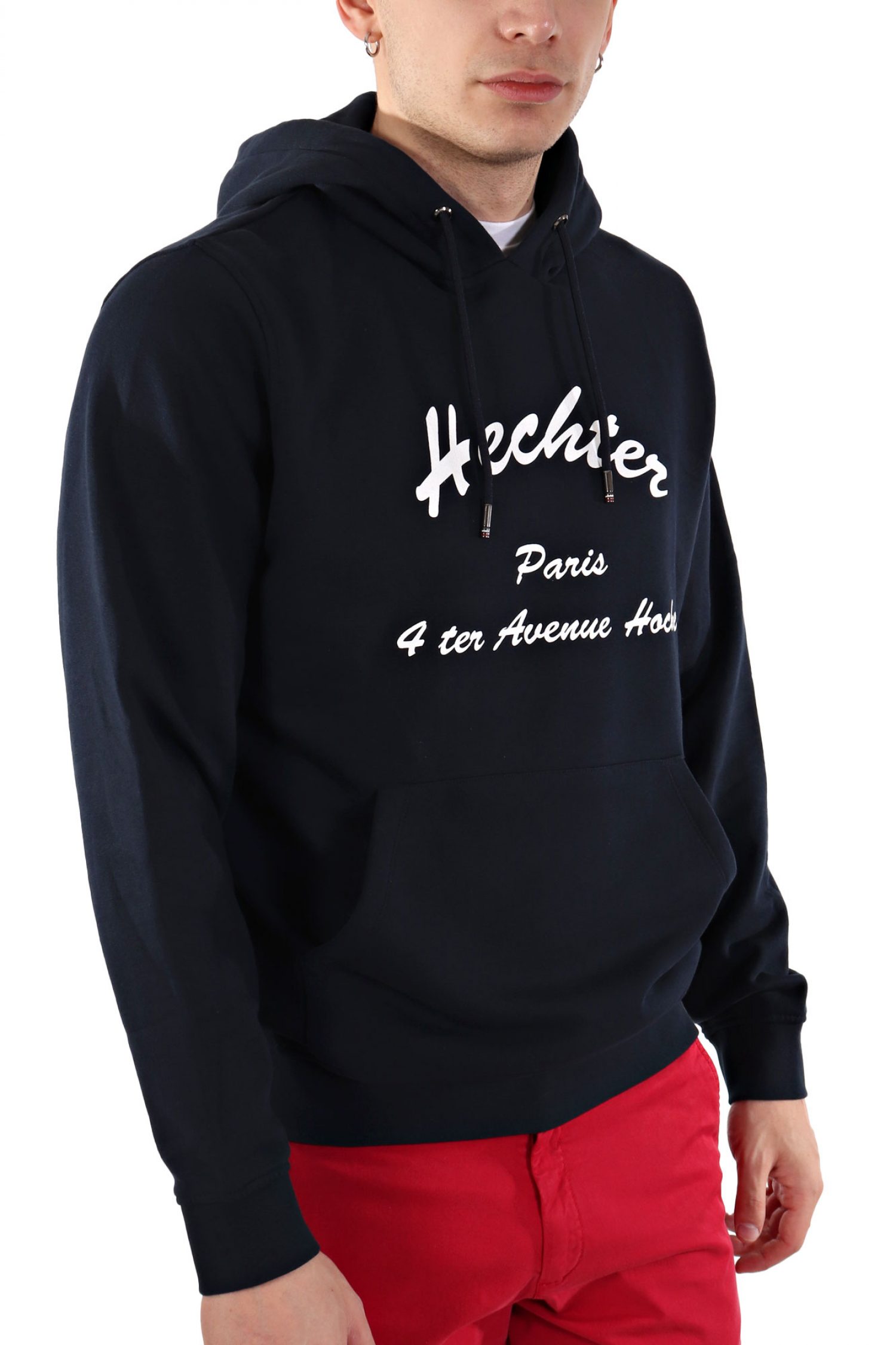 HECHTER SWEAT HOODIE ΜΕ ΚΟΥΚΟΥΛΑ ΜΠΛΕ ΣΚΟΥΡΟ