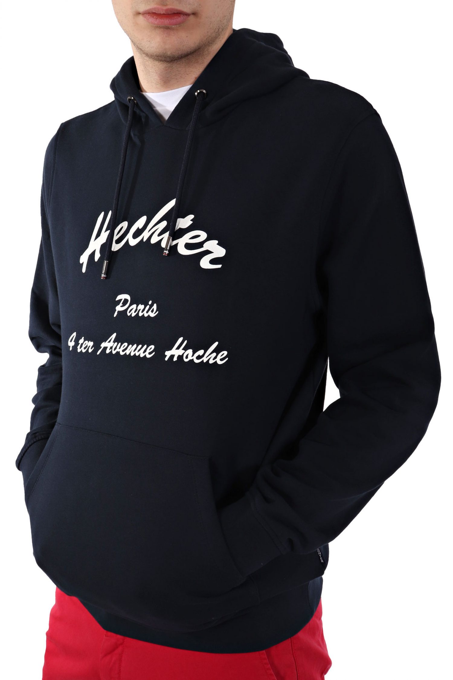 HECHTER SWEAT HOODIE ΜΕ ΚΟΥΚΟΥΛΑ ΜΠΛΕ ΣΚΟΥΡΟ φωτογραφία
