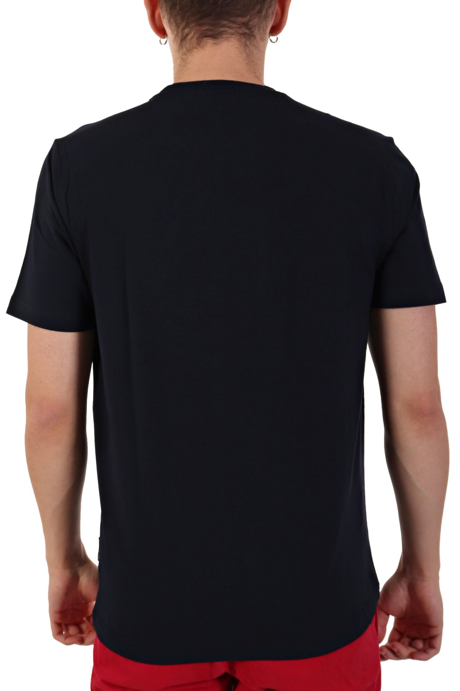 HECHTER T-SHIRT JERSEY LOGO ΜΕΓΑΛΟ ΜΠΛΕ ΣΚΟΥΡΟ