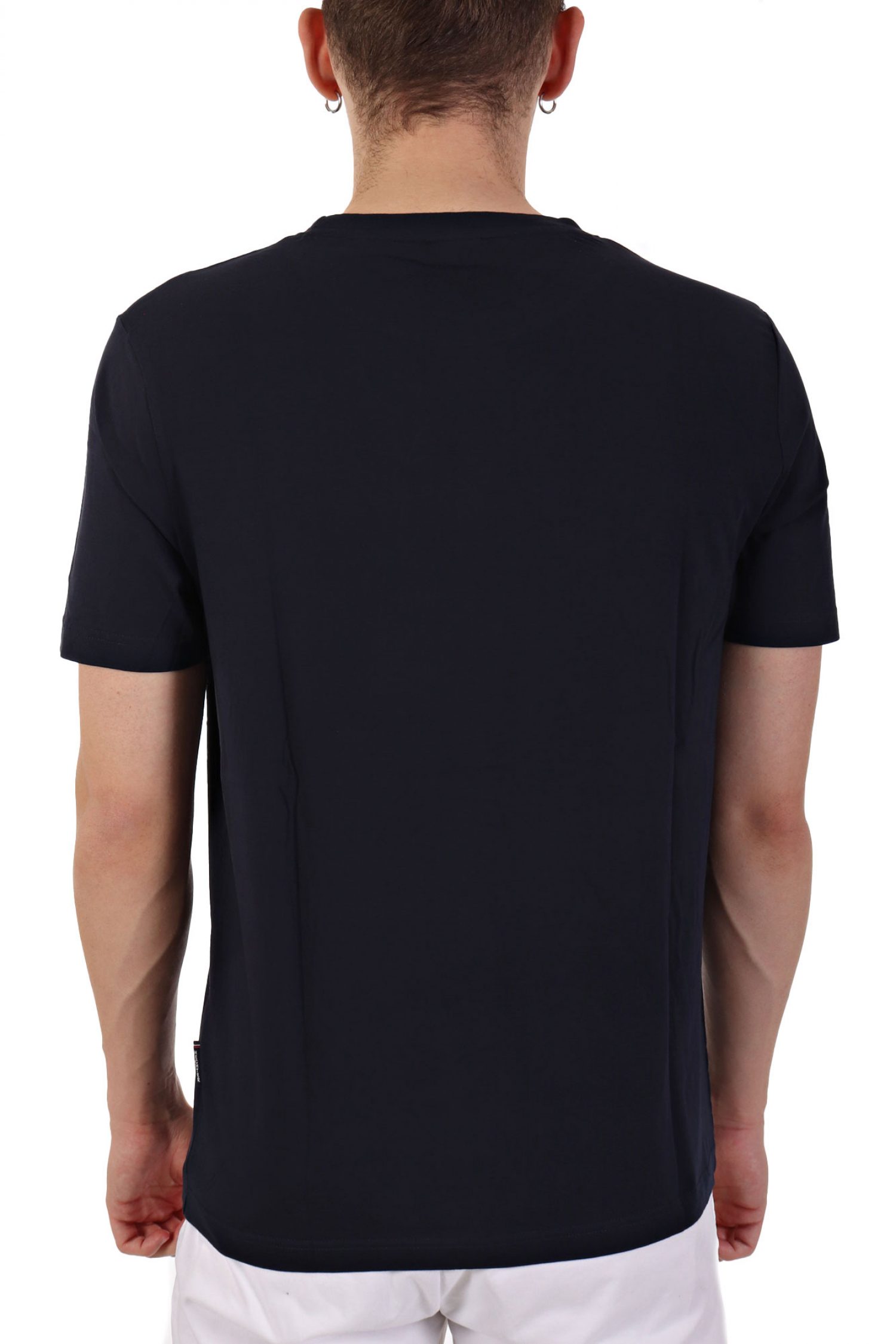 HECHTER T-SHIRT JERSEY LOGO ΑΝΑΓΛΥΦΟ ΜΕΓΑΛΟ ΜΠΛΕ ΣΚΟΥΡΟ φωτογραφία