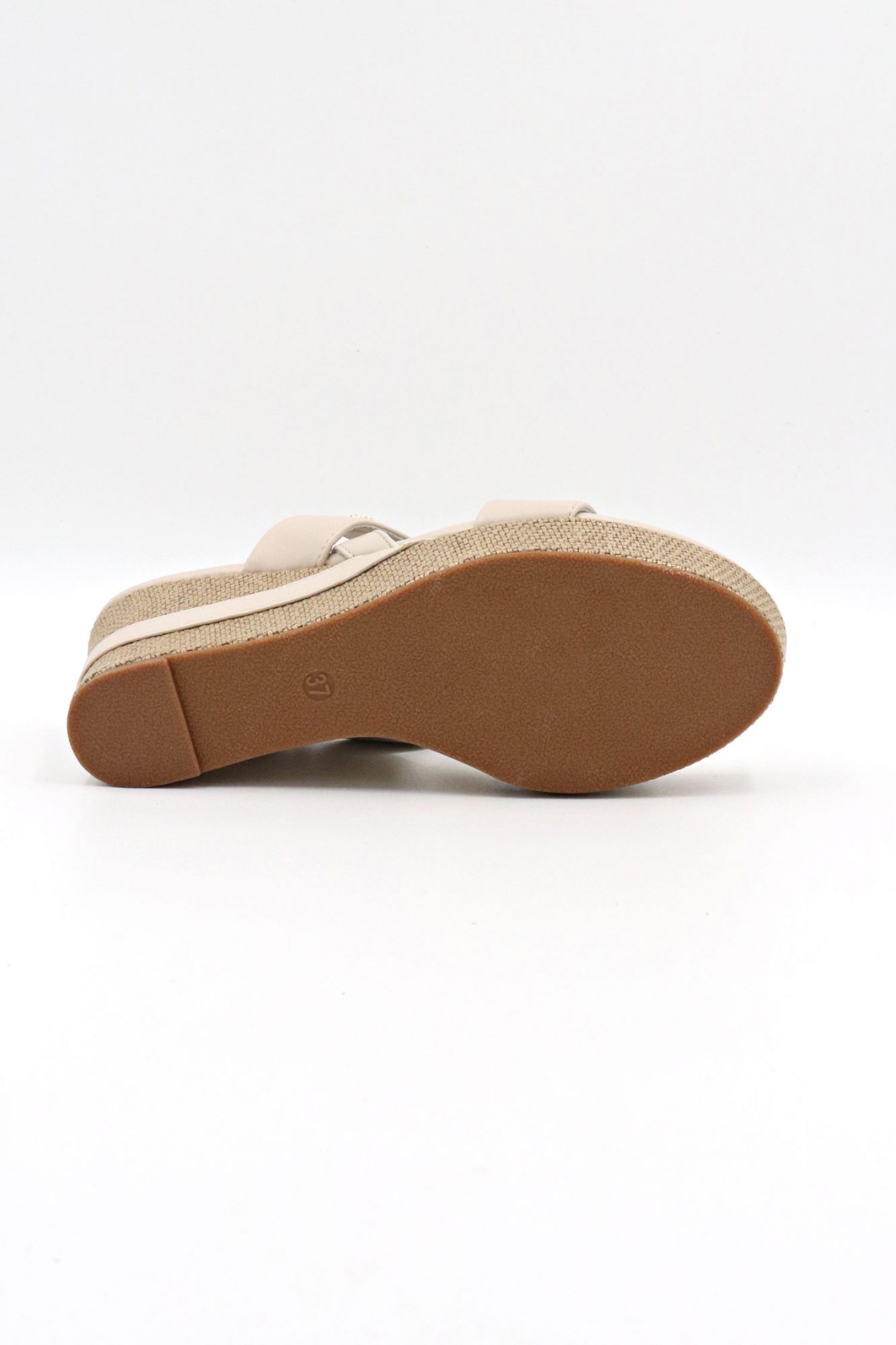 U.S. POLO ASSN. ΠΑΠΟΥΤΣΙΑ ΠΛΑΤΦΟΡΜΕΣ ALYSSA LOGO ΜΠΕΖ /ΧΡΥΣΟ