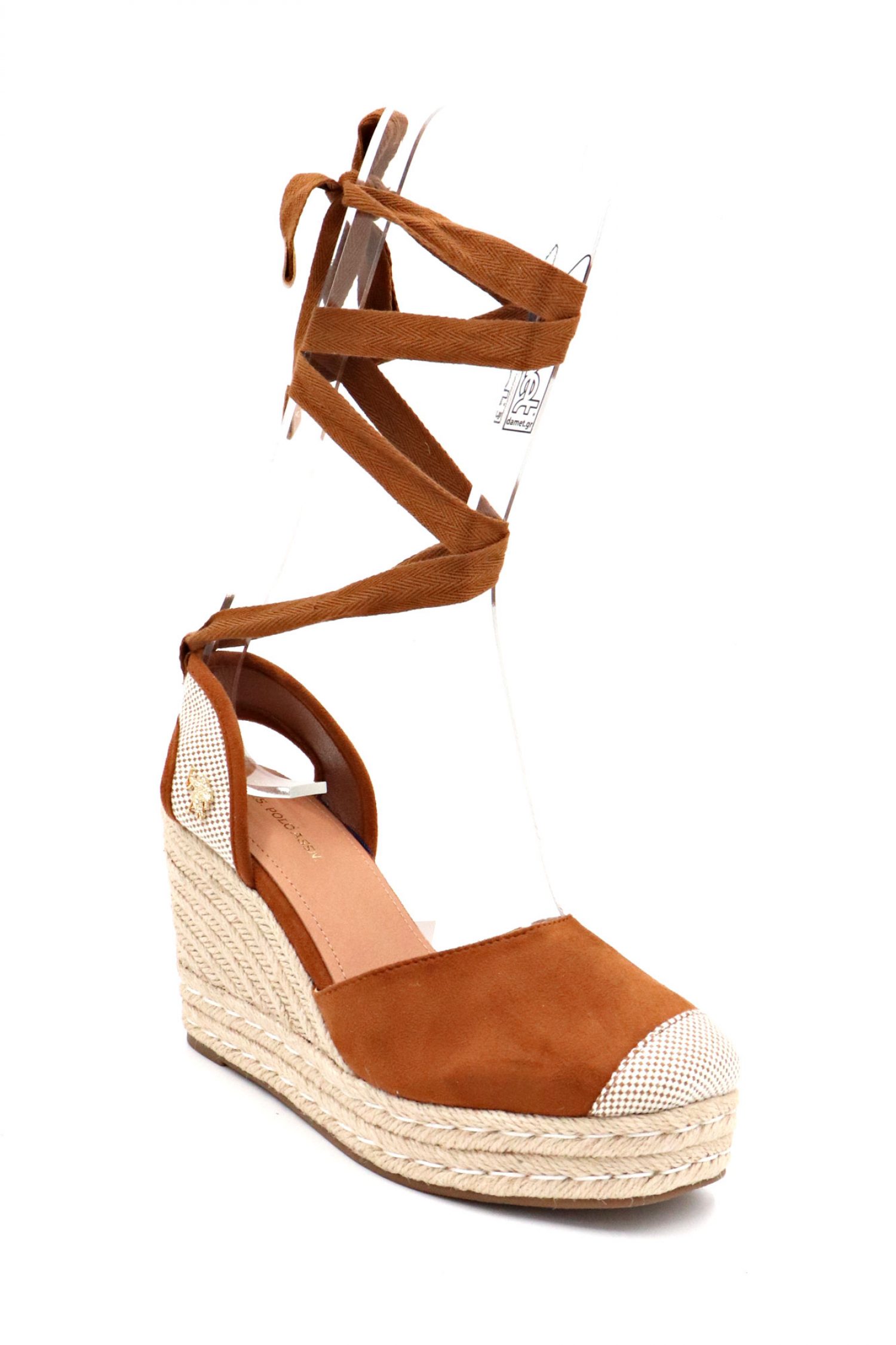 U.S. POLO ASSN. ΠΑΠΟΥΤΣΙΑ ΠΛΑΤΦΟΡΜΕΣ ΣΟΥΕΤ LOGO ΤΑΜΠΑ/ΜΠΕΖ