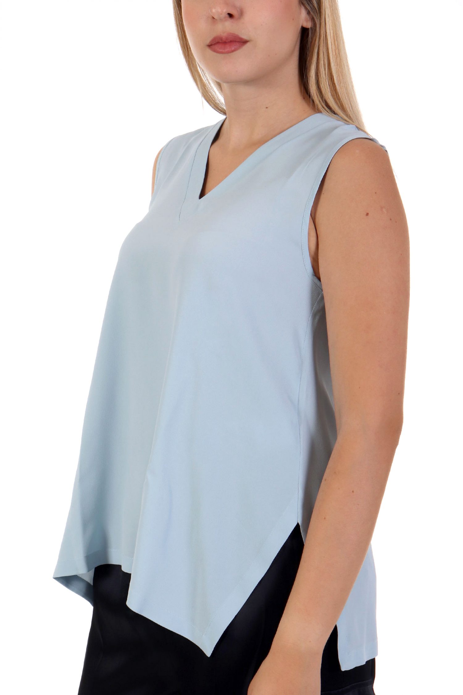 MARELLA EMME BONGO TOP V-NECK ΣΙΕΛ φωτογραφία