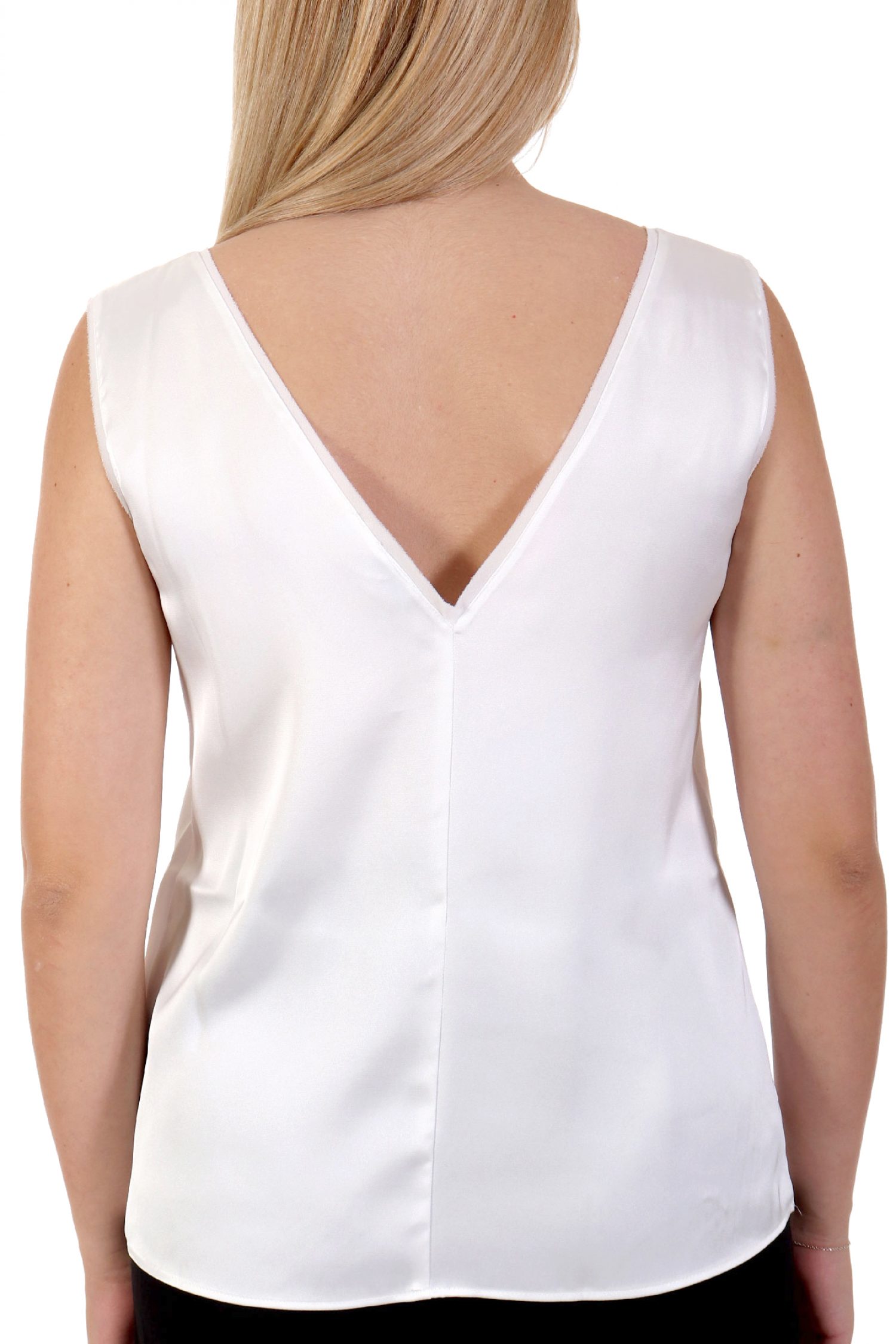 MARELLA EMME DEODARA TOP V-NECK ΛΕΥΚΟ φωτογραφία