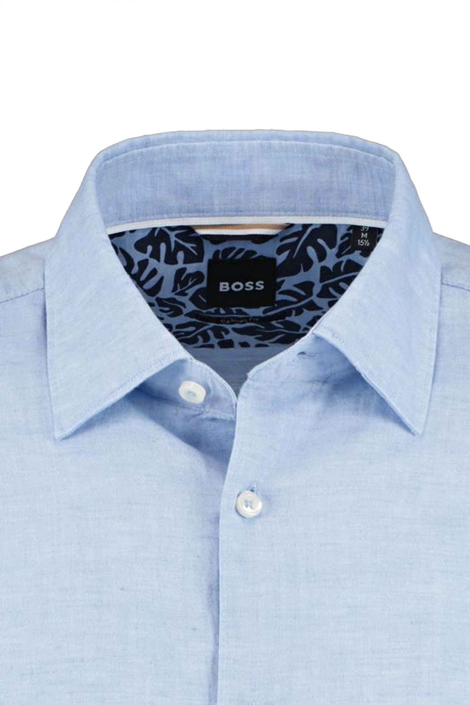 BOSS ΠΟΥΚΑΜΙΣΟ ΛΙΝΟ CASUAL FIT C-HAL-KENT-C4-222 ΣΙΕΛ φωτογραφία