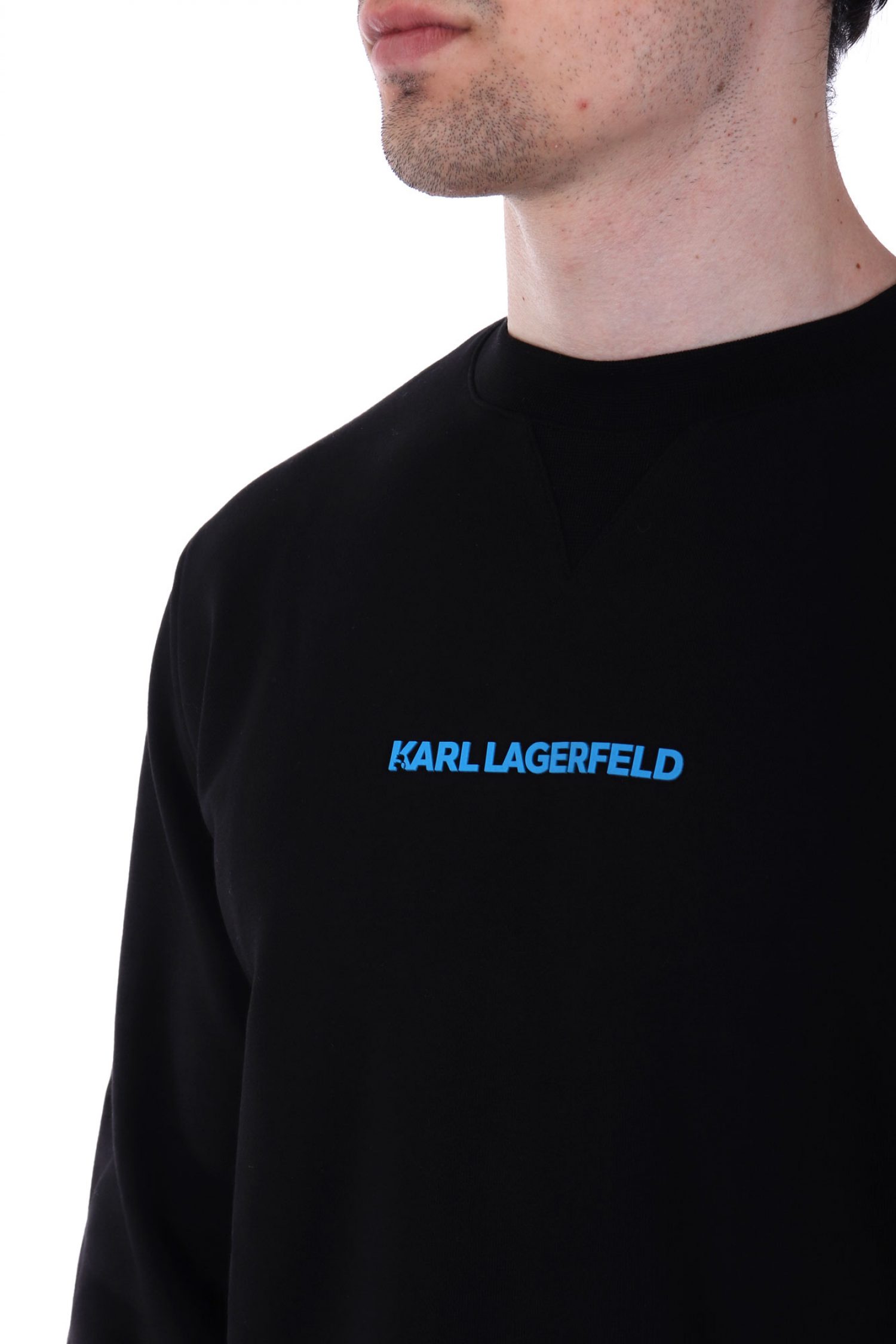 KARL LAGERFELD ΦΟΥΤΕΡ CREW NECK LOGO ΜΑΥΡΟ φωτογραφία