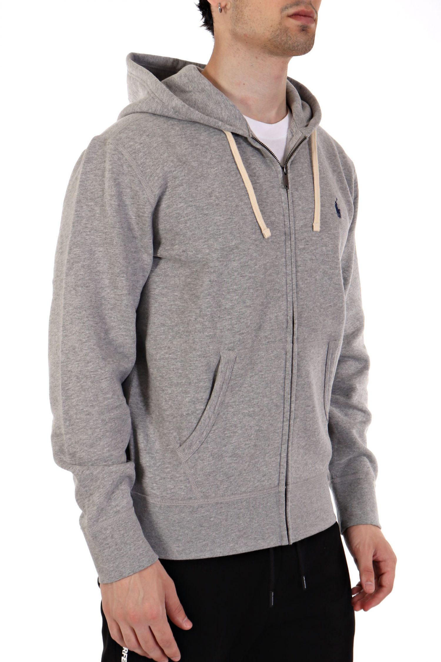 RALPH LAUREN ΦΟΥΤΕΡ FULL ZIP HOOD ΓΚΡΙ