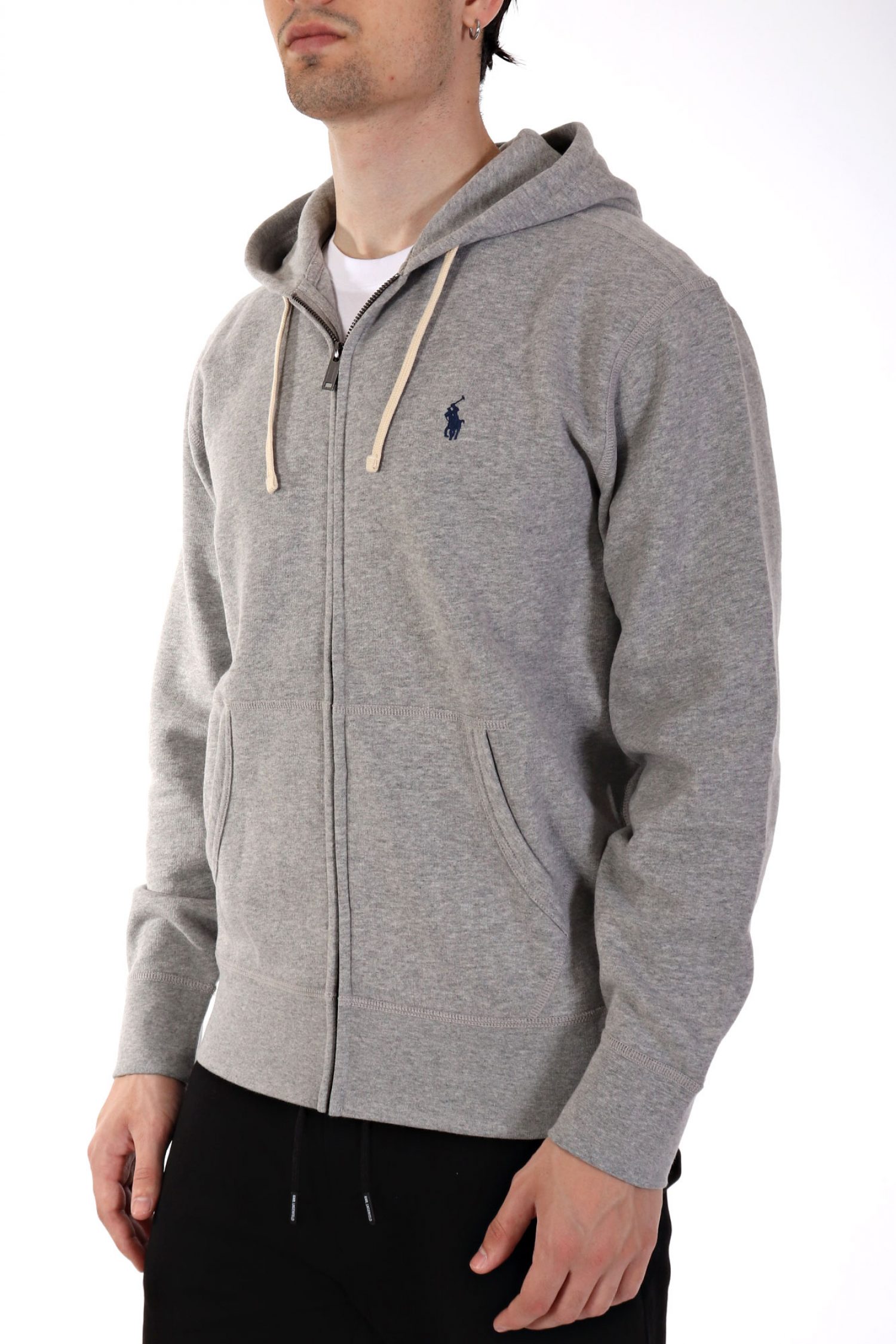 RALPH LAUREN ΦΟΥΤΕΡ FULL ZIP HOOD ΓΚΡΙ