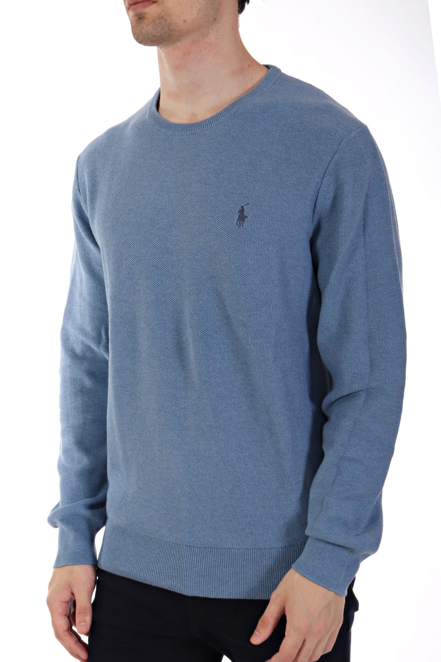 RALPH LAUREN ΠΛΕΚΤΟ ΛΑΙΜΟΚΟΨΗ ΠΙΚΕ ΓΑΛΑΖΙΟ φωτογραφία