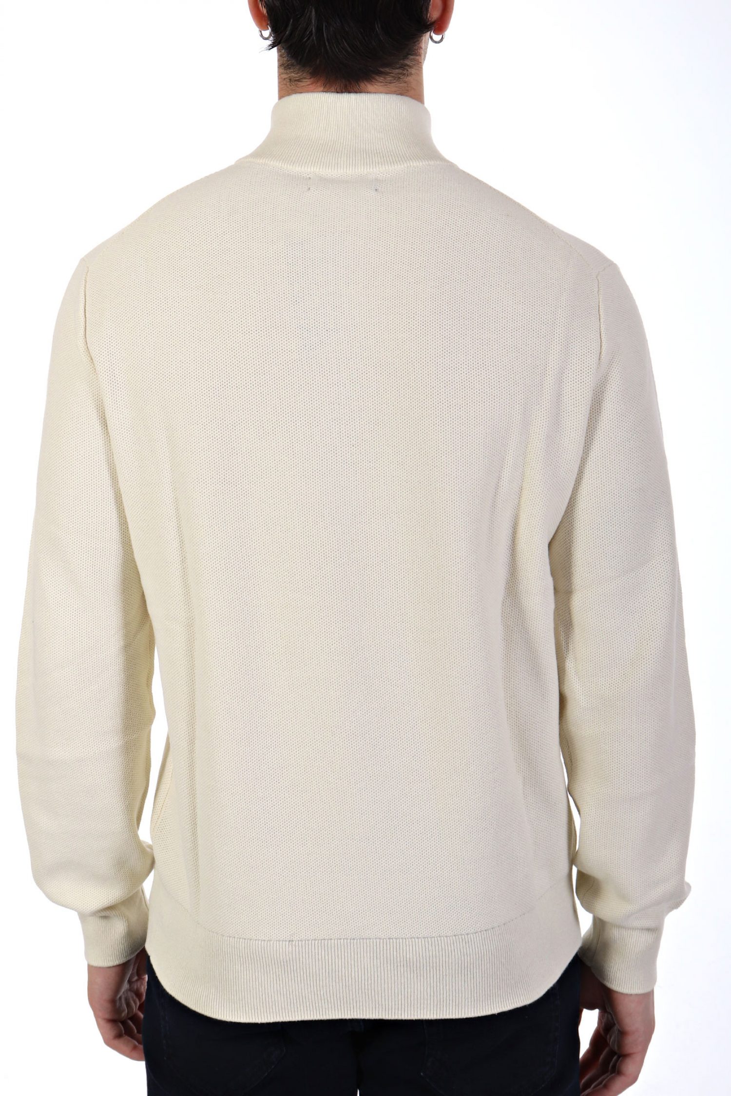 RALPH LAUREN ΠΛΕΚΤΟ HALFZIP LOGO ΕΚΡΟΥ φωτογραφία