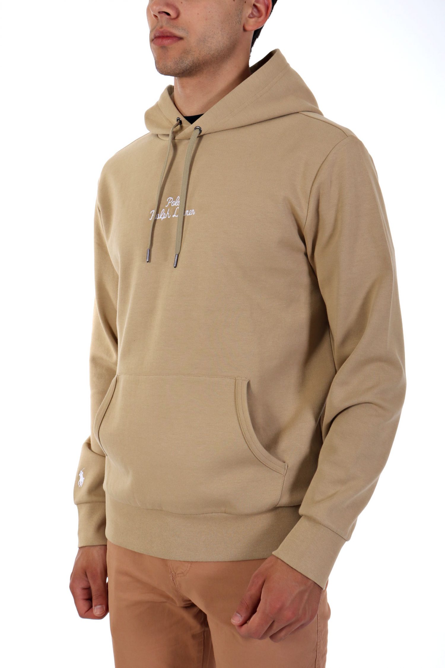 RALPH LAUREN ΦΟΥΤΕΡ HOODIE LOGO ΜΠΕΖ