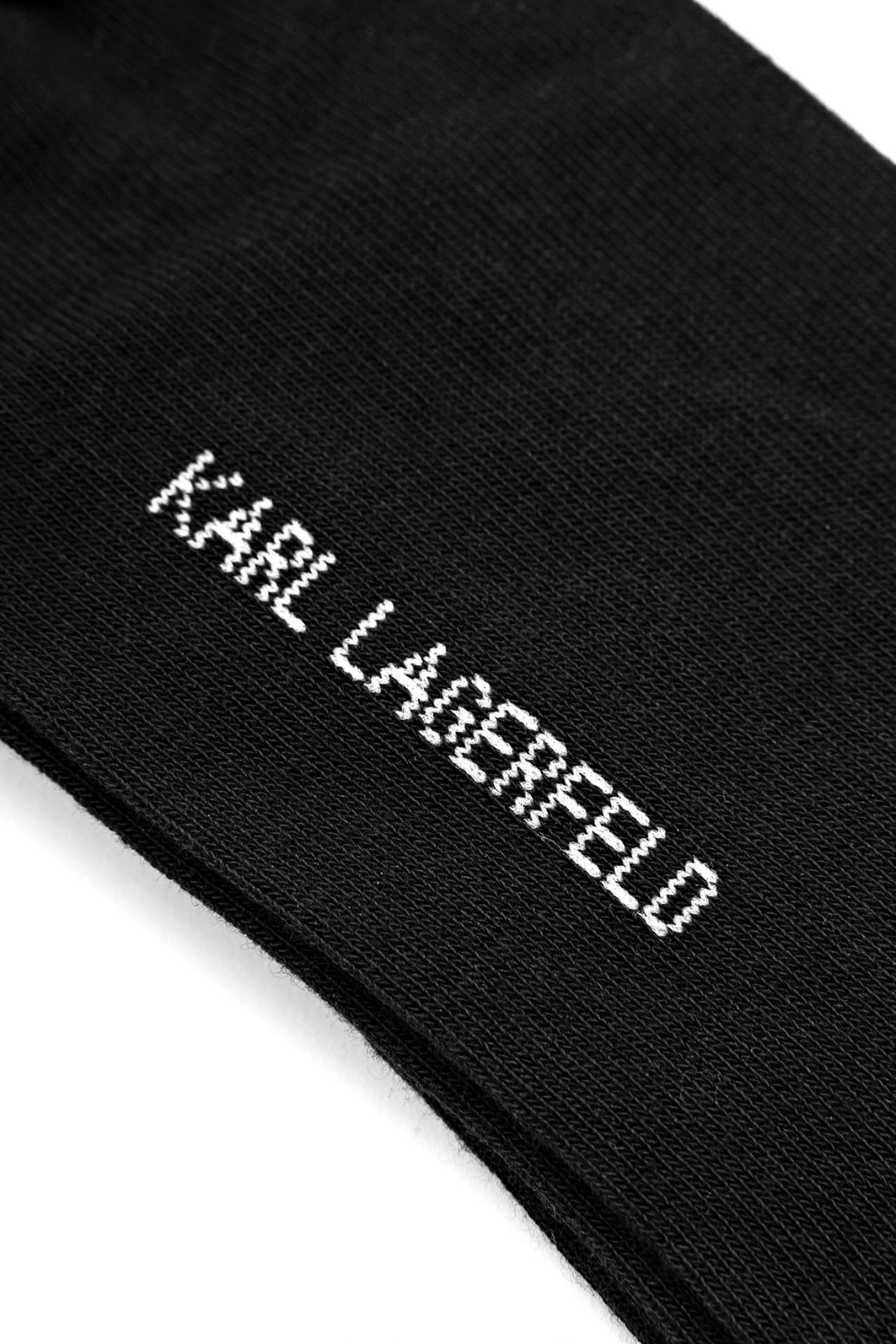 KARL LAGERFELD ΚΑΛΤΣΕΣ LOGO ΜΑΥΡΟ φωτογραφία