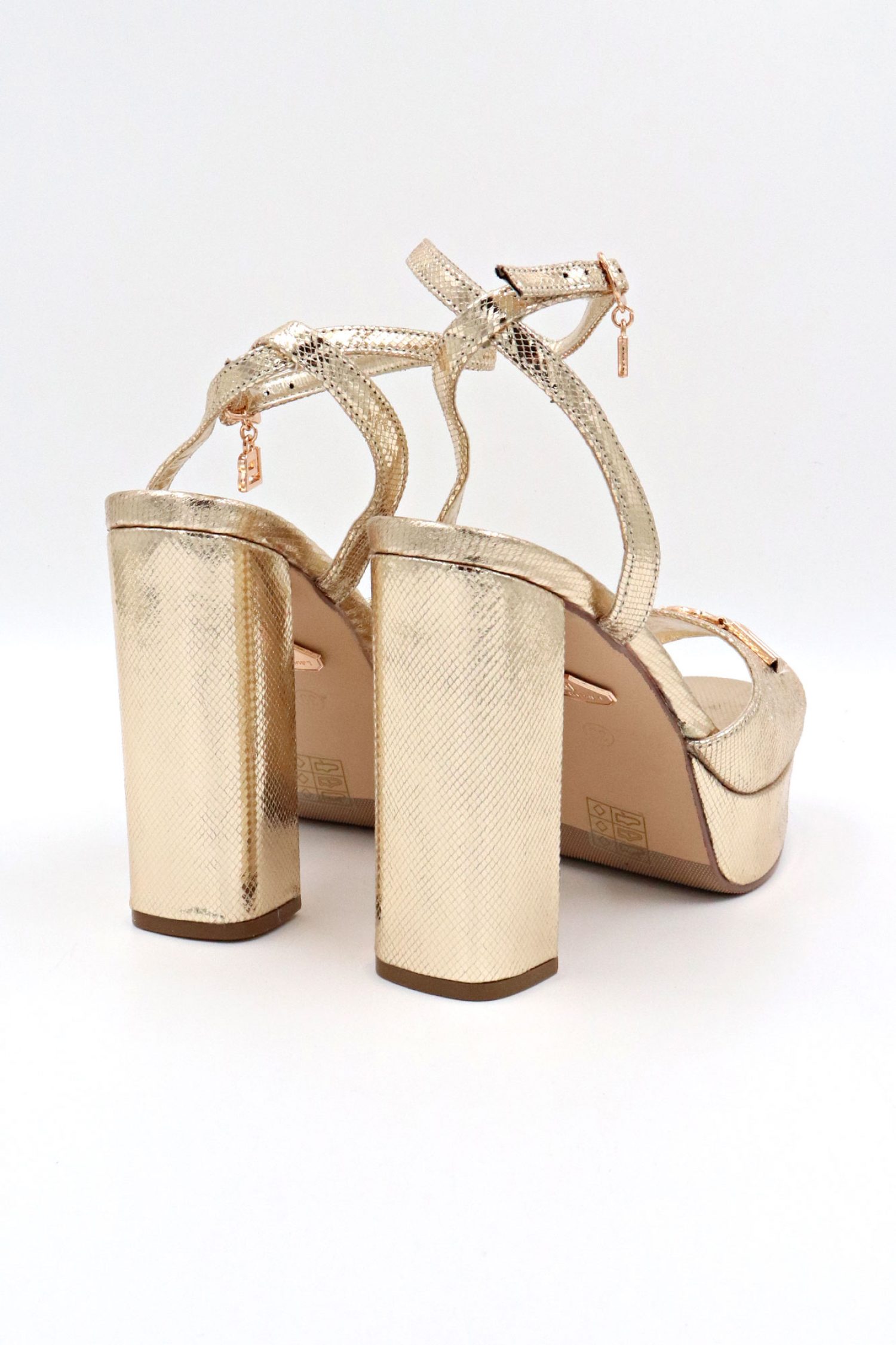 LAURA BIAGIOTTI ΠΑΠΟΥΤΣΙΑ ΠΕΔΙΛΑ ΑΓΚΡΑΦΑ LOGO ΧΡΥΣΟ φωτογραφία