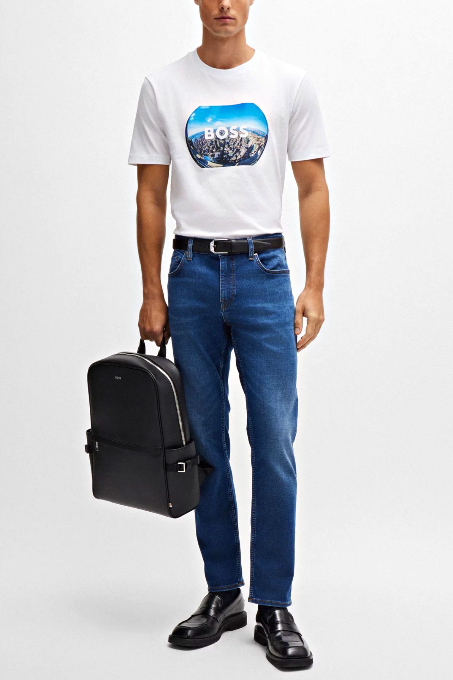 BOSS T-SHIRT JERSEY TIBURT 511 ΛΕΥΚΟ