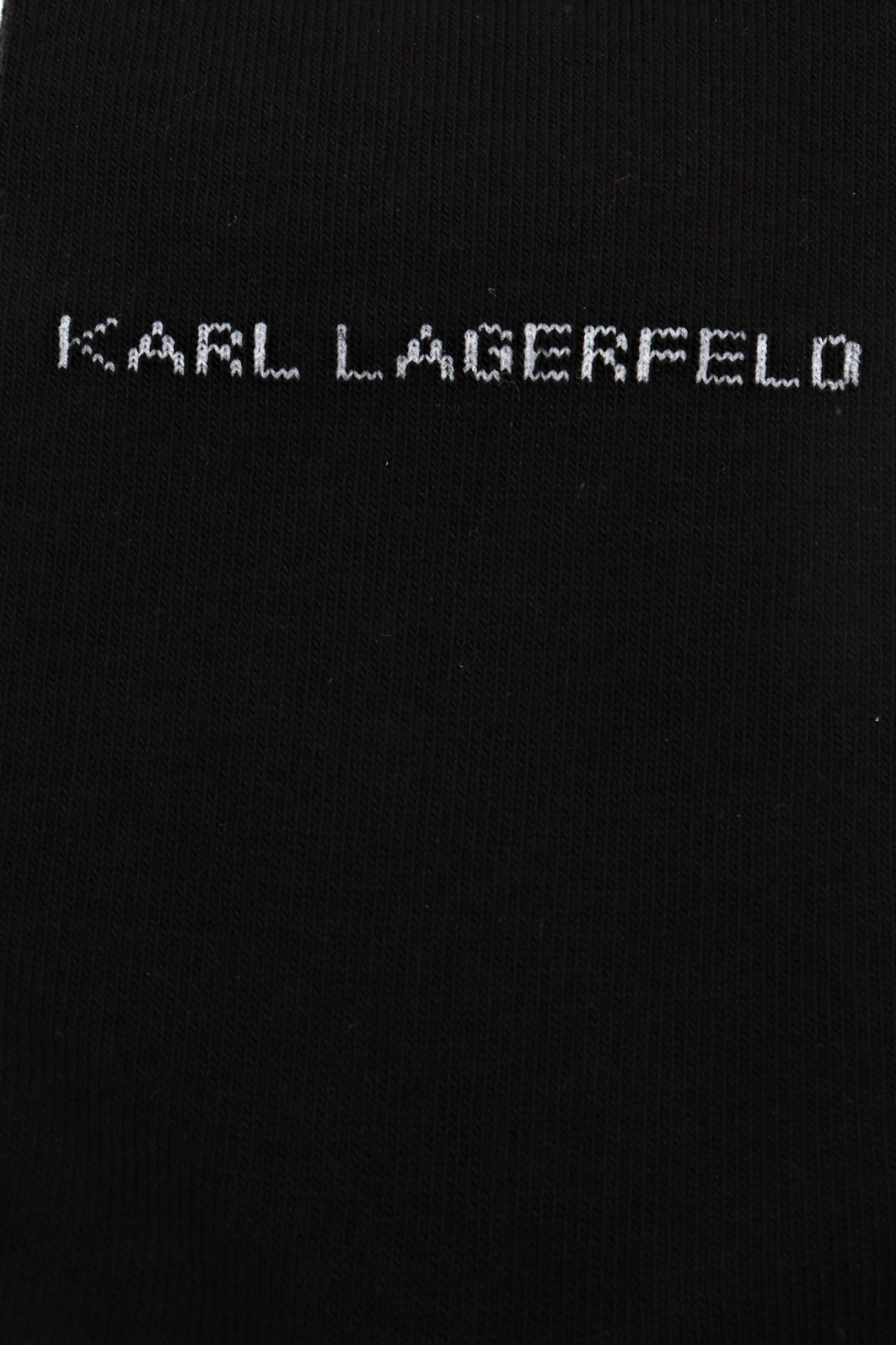 KARL LAGERFELD ΚΑΛΤΣΕΣ LOGO ΜΑΥΡΟ φωτογραφία