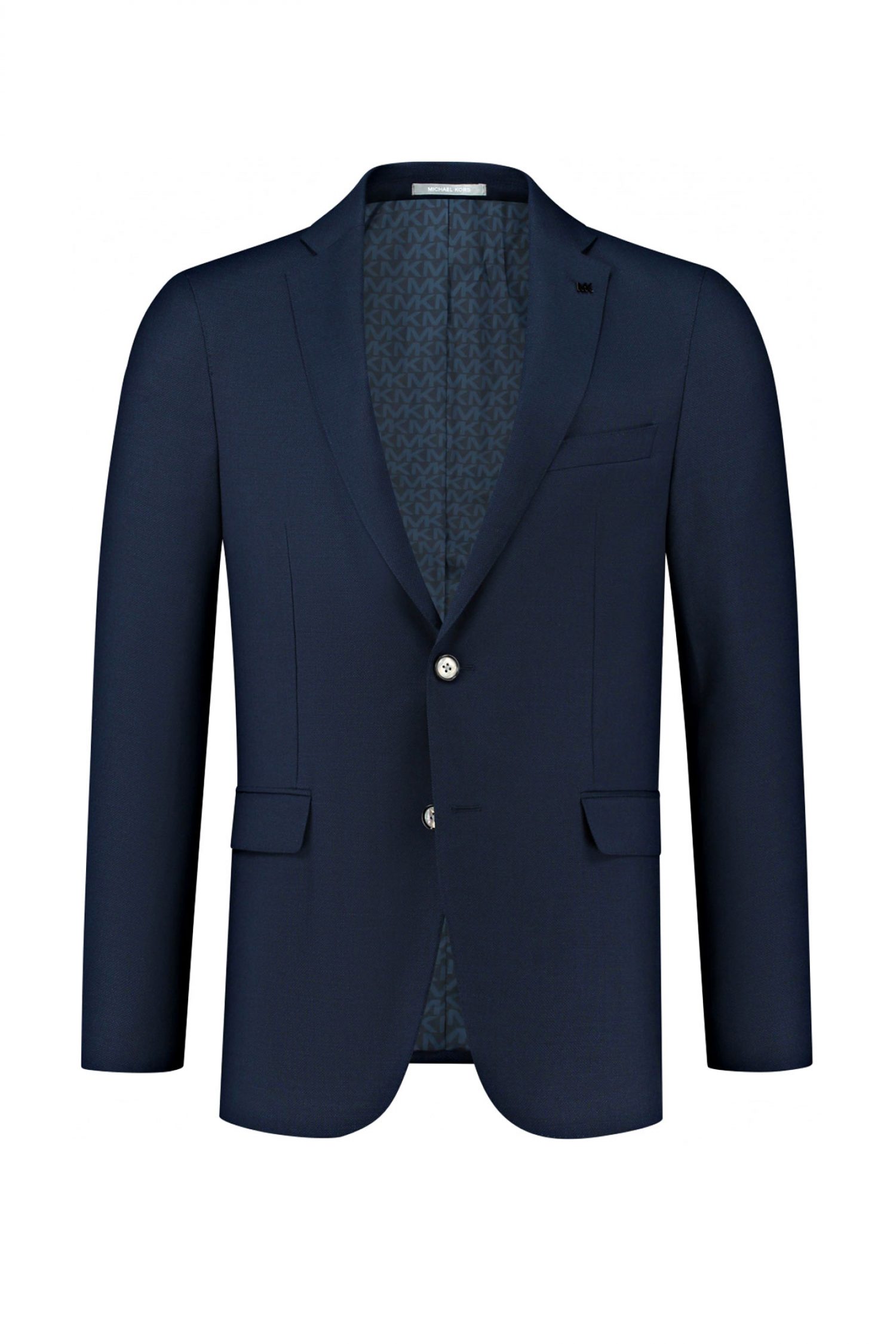 MICHAEL KORS ΚΟΣΤΟΥΜΙ BIRDSEYE WOOL ΜΠΛΕ φωτογραφία