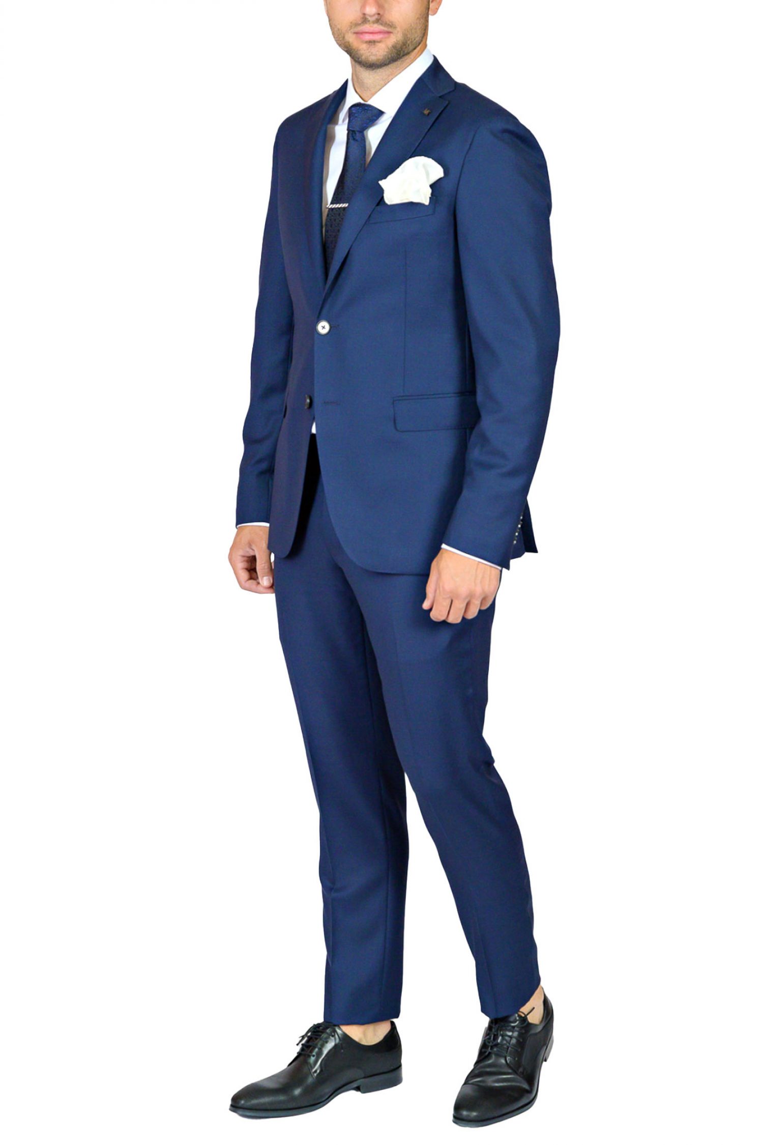 MICHAEL KORS ΚΟΣΤΟΥΜΙ BIRDSEYE WOOL ΜΠΛΕ φωτογραφία