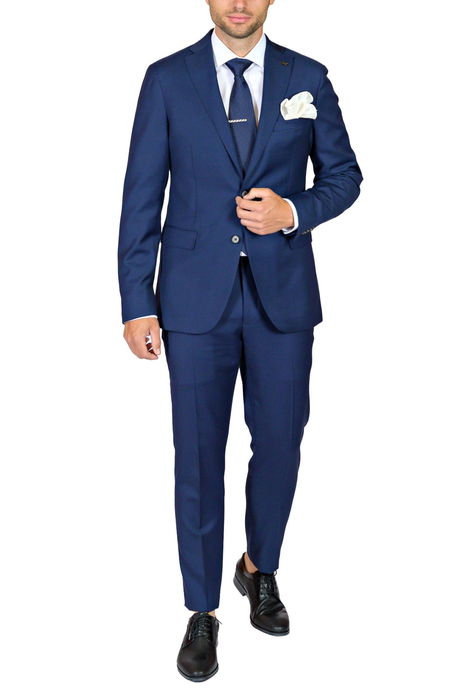 MICHAEL KORS ΚΟΣΤΟΥΜΙ BIRDSEYE WOOL ΜΠΛΕ φωτογραφία