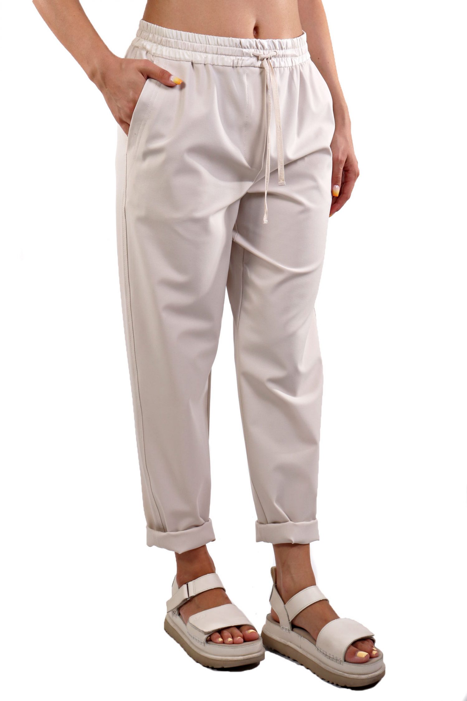 MARELLA MONOCHROME ΠΑΝΤΕΛΟΝΙ TOAST ΛΑΣΤΙΧΟ ΕΚΡΟΥ