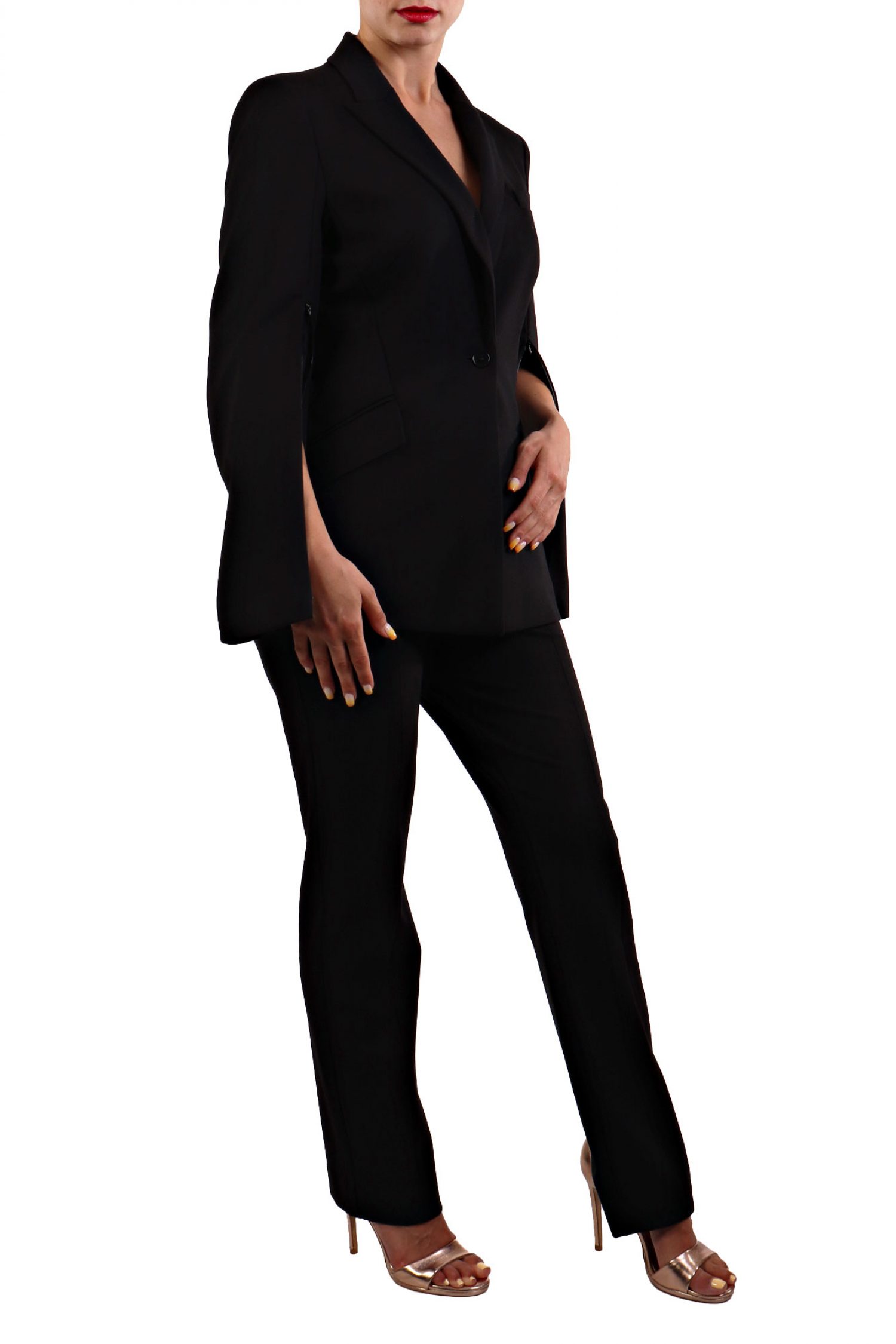 KARL LAGERFELD ΣΑΚΑΚΙ PUNTO ΦΕΡΜΟΥΑΡ ΜΑΝΙΚΙ ΜΑΥΡΟ φωτογραφία