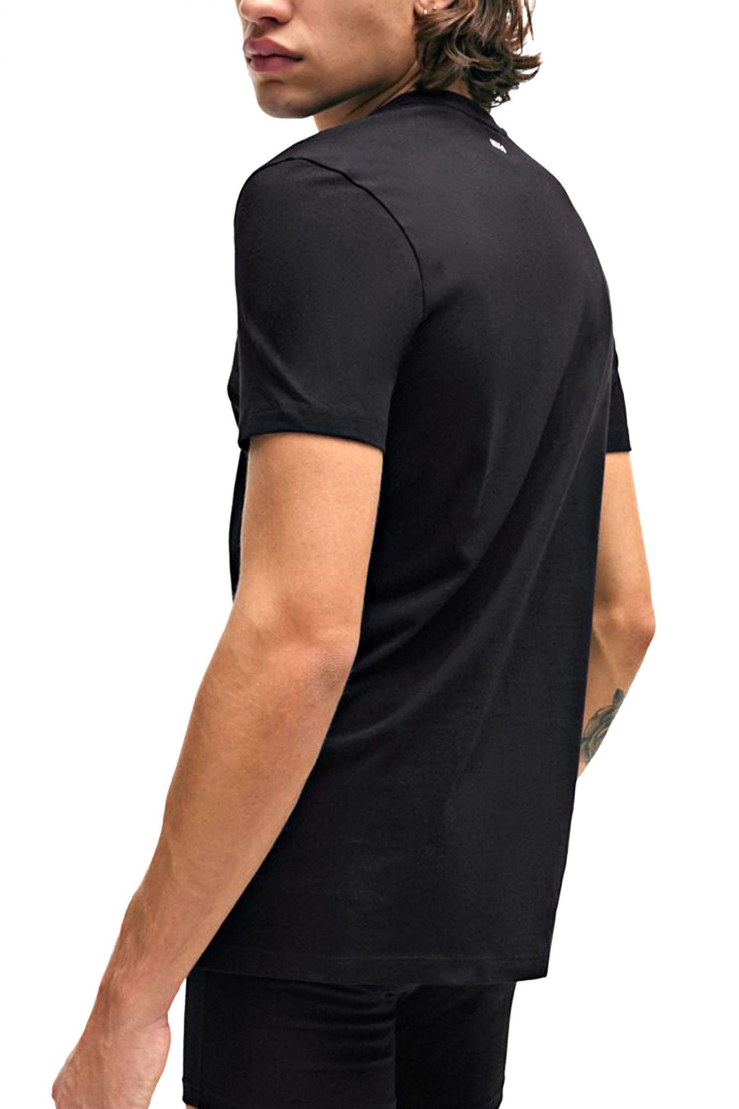 HUGO T-SHIRT ΕΣΩΡΟΥΧΑ DOUBLE PACK HUGO-V ΜΑΥΡΟ