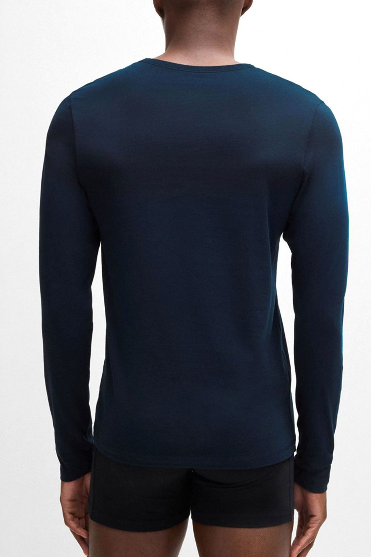 BOSS ΕΣΩΡΟΥΧΟ T-SHIRT CREW NECK REGULAR FIT T-SHIRT LSSHIRT RN 3P CLASSIC ΜΑΥΡΟ-ΜΠΛΕ-ΛΕΥΚΟ