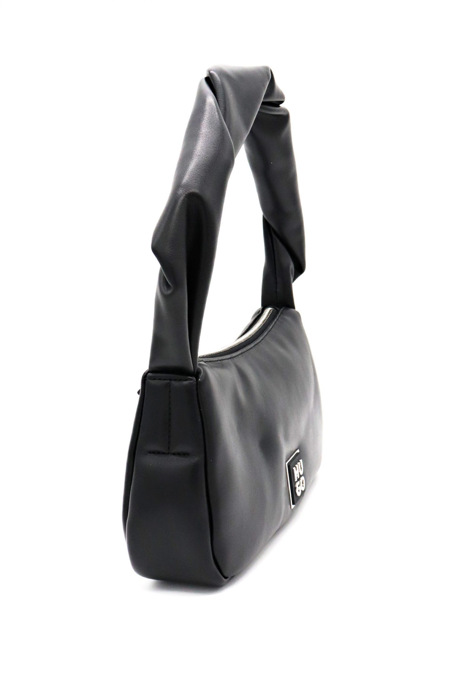 HUGO ΤΣΑΝΤΑ ΩΜΟΥ MEL HOBO-TW LOGO ΜΕΤΑΛΛΙΚΟ ΜΑΥΡΟ