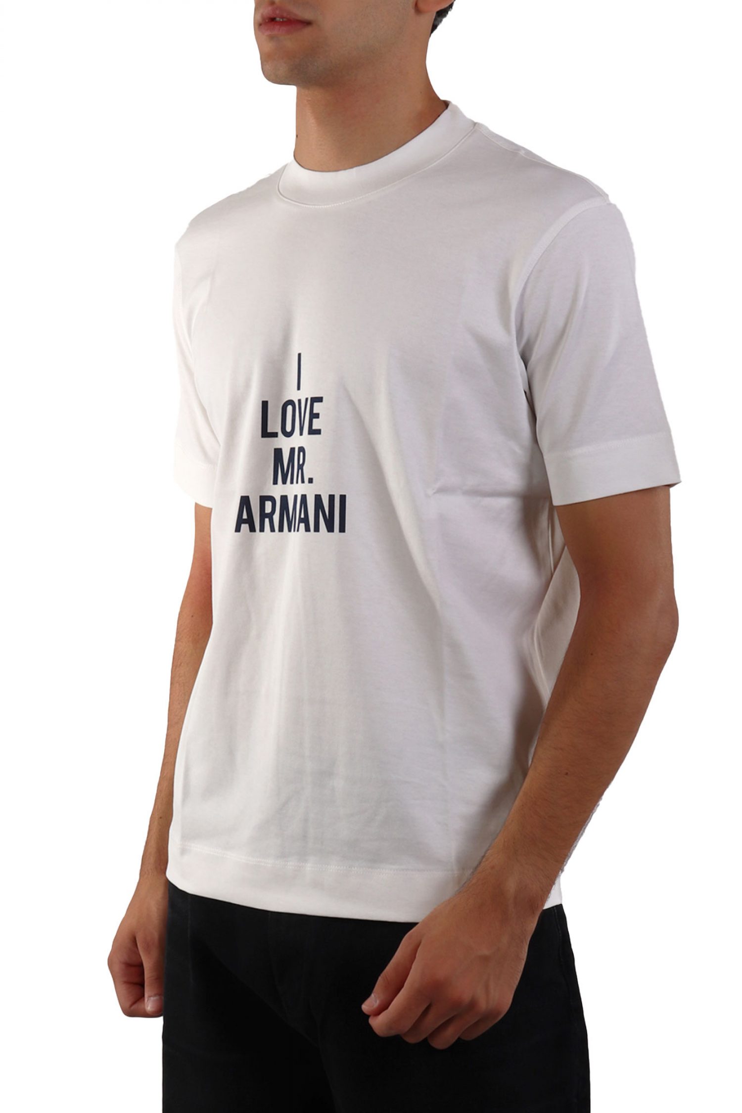 EMPORIO ARMANI T-SHIRT LOGO ΕΚΡΟΥ φωτογραφία