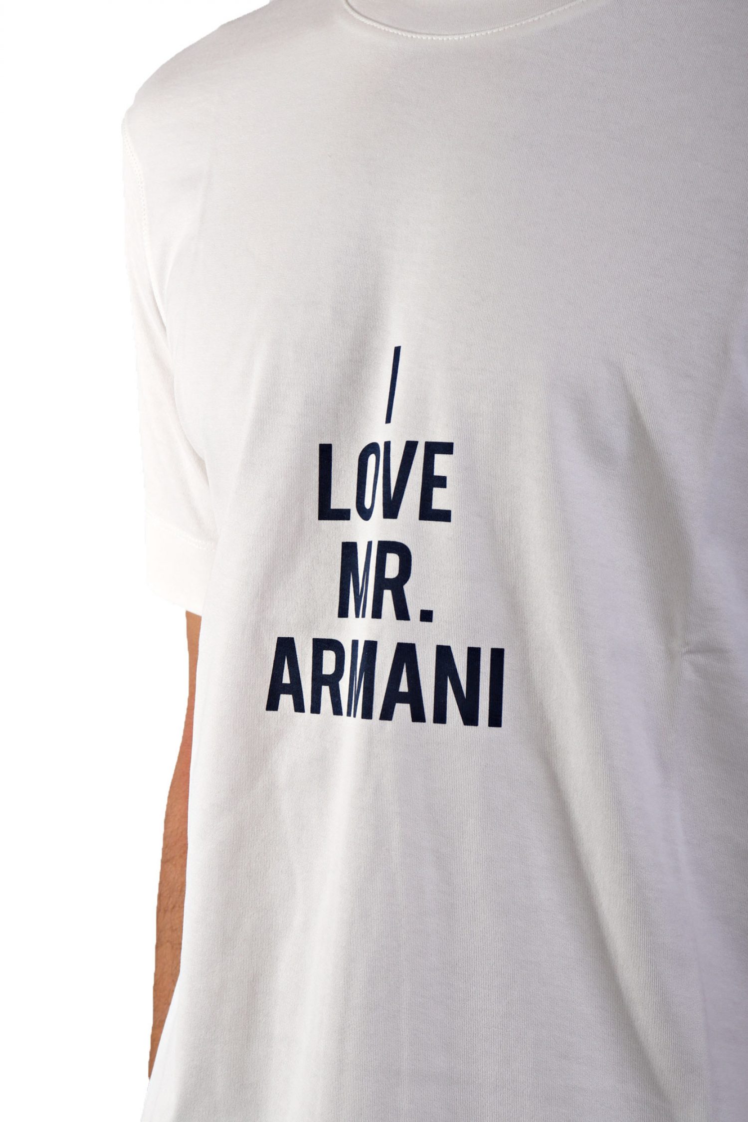 EMPORIO ARMANI T-SHIRT LOGO ΕΚΡΟΥ φωτογραφία