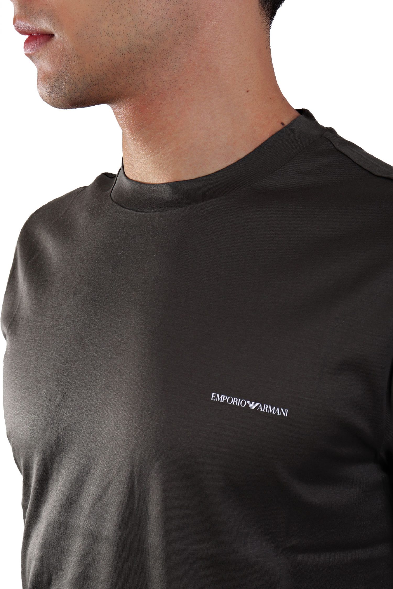 EMPORIO ARMANI T-SHIRT LOGO XAKI φωτογραφία